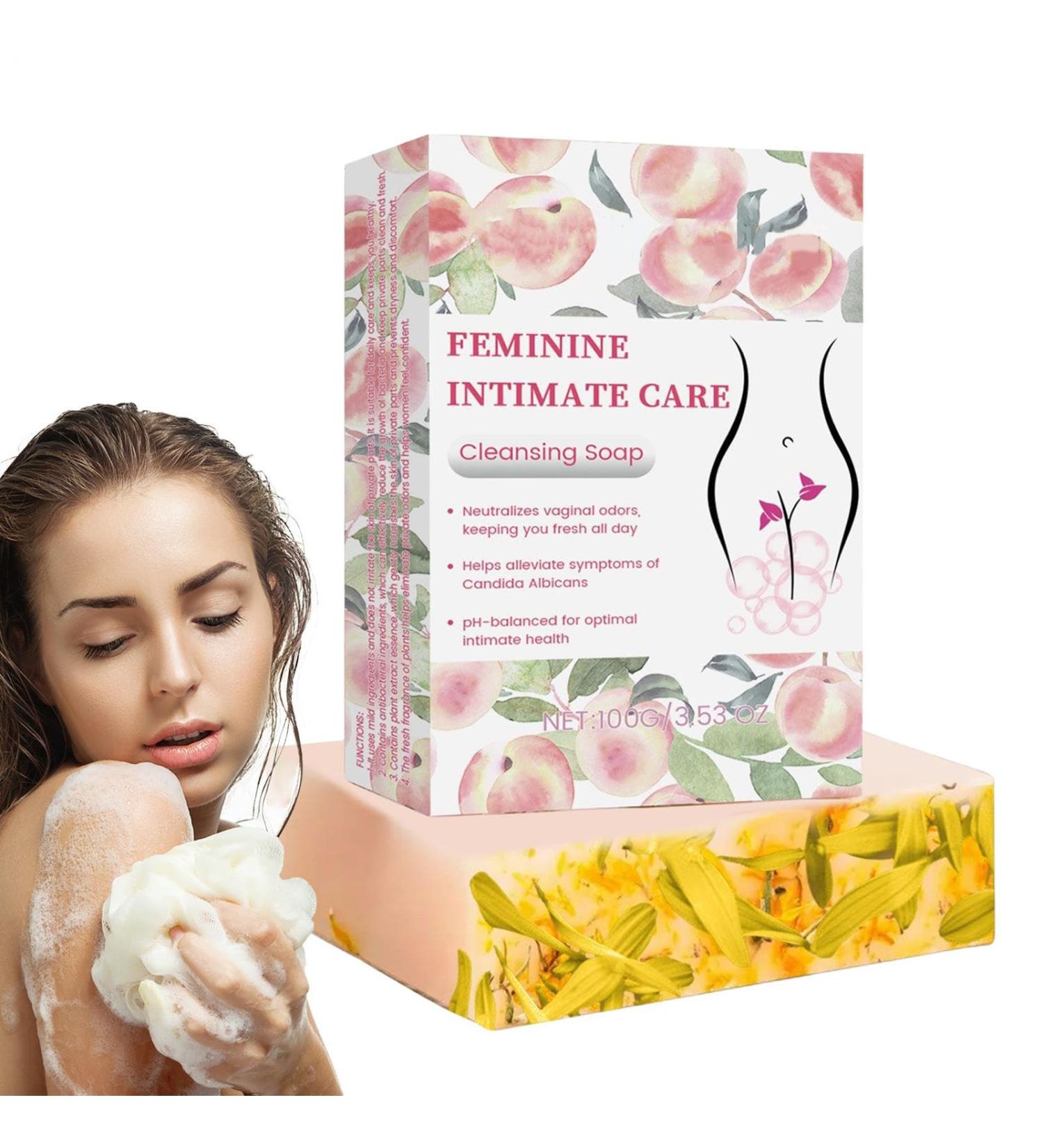 Feminine Intimate Wash | Cleansing Soap for Feminine Intimate Hygiene | Natural pH Balance for Vaginal Health 100g Handmade for Bath and Body Daily Use - Buy Online on GoSupps.com
