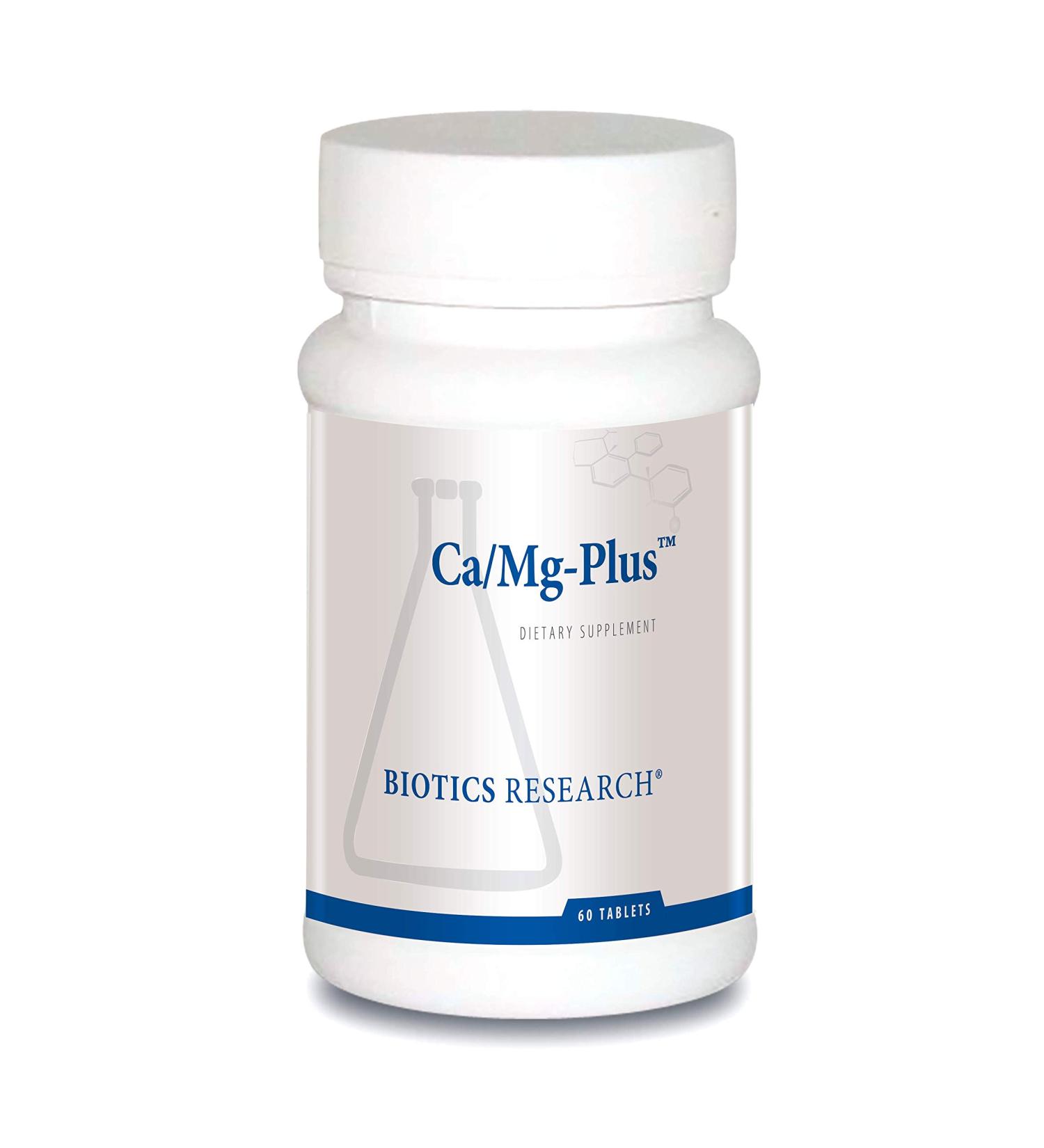 Biotics Research CaMg-Plus Calcium Magnesium Supplement with Parathyroid Aids in Bone and Dental Health Muscle Relaxation Supports Cardiovascular Health Thyroid Support 60 Tablets - Buy Online on GoSupps.com