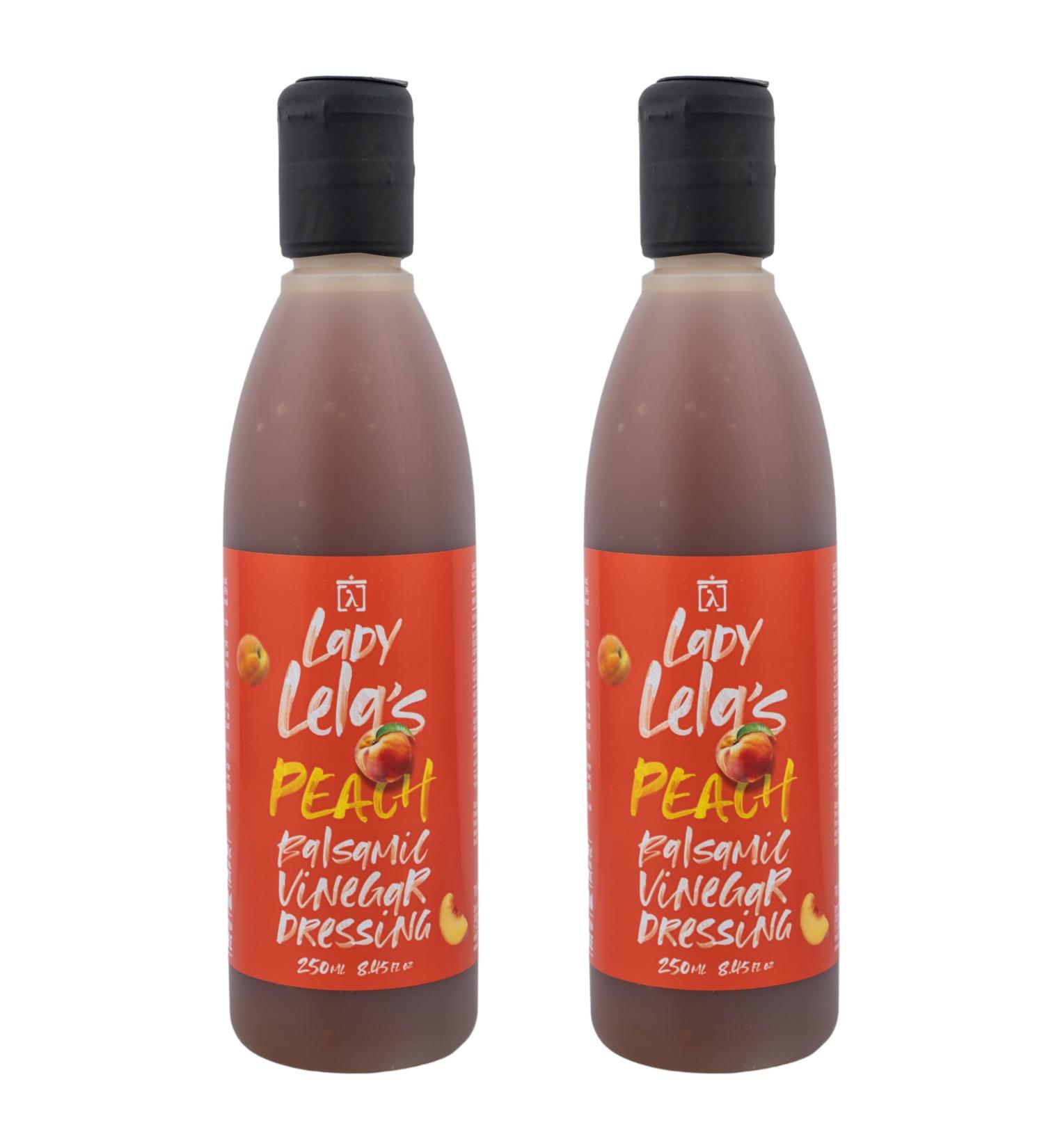 Lady Lela's Balsamic Salad Dressing with Peach Set of 2 x 250 ml (Total 500 ml) - Buy Online on GoSupps.com