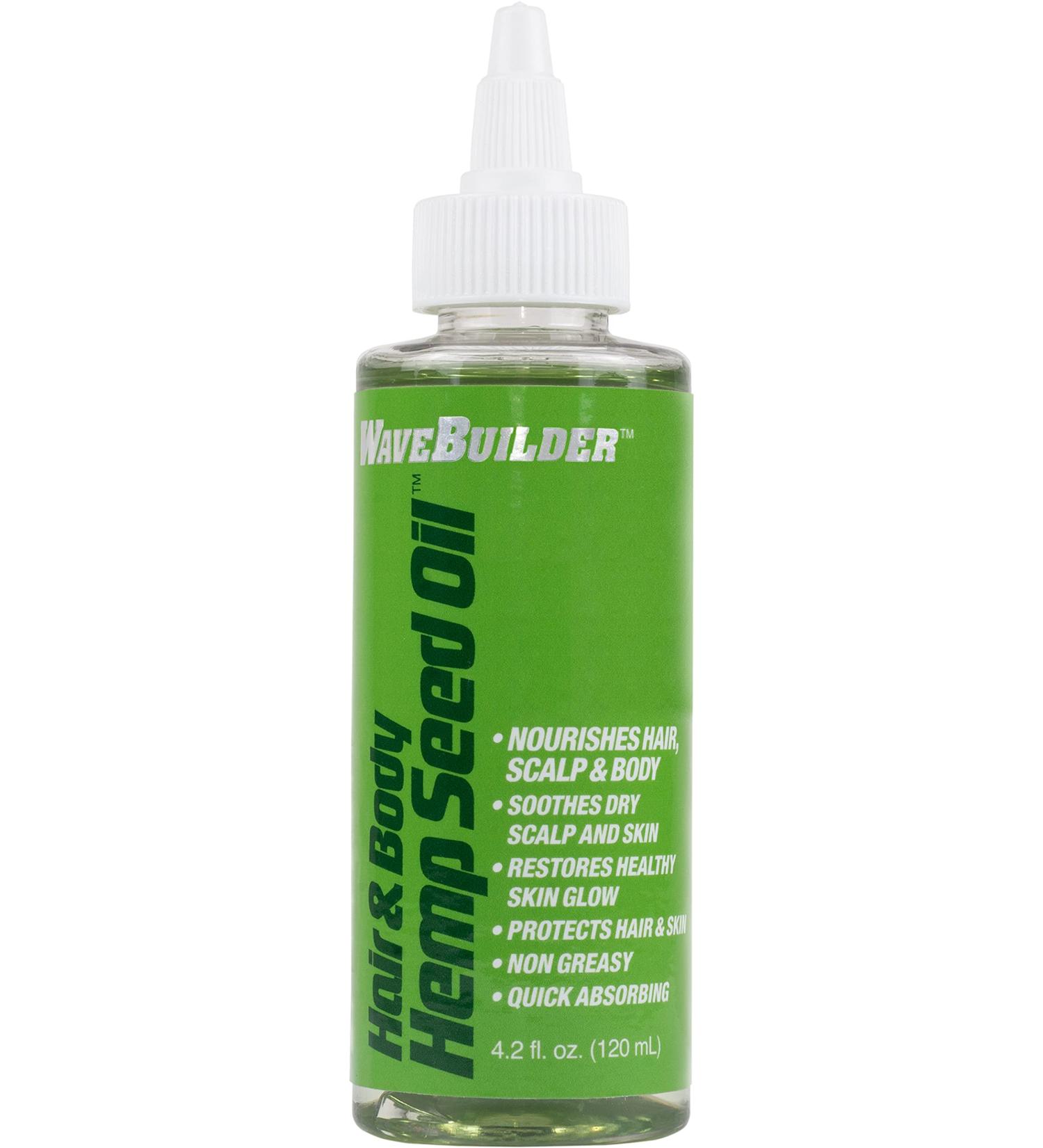 WaveBuilder Hemp Seed Oil 4.2 Fl Oz | Premium Natural Moisturizer for Healthy Skin & Hair - International Shipping Available - Buy Online on GoSupps.com