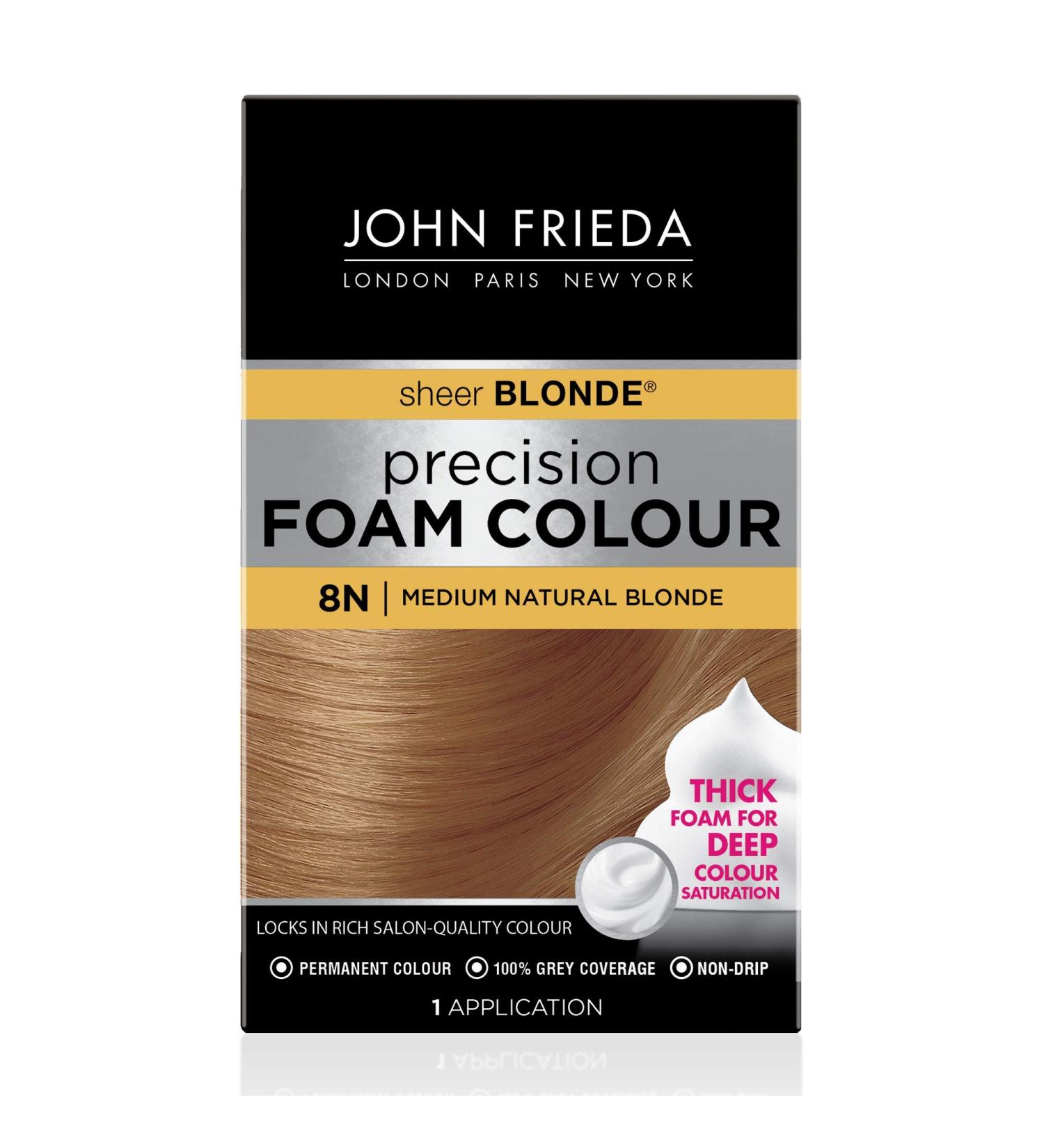 Precision Foam Color Medium Natural Blonde 8N Full-Coverage Hair Color Kit - Buy Online on GoSupps.com