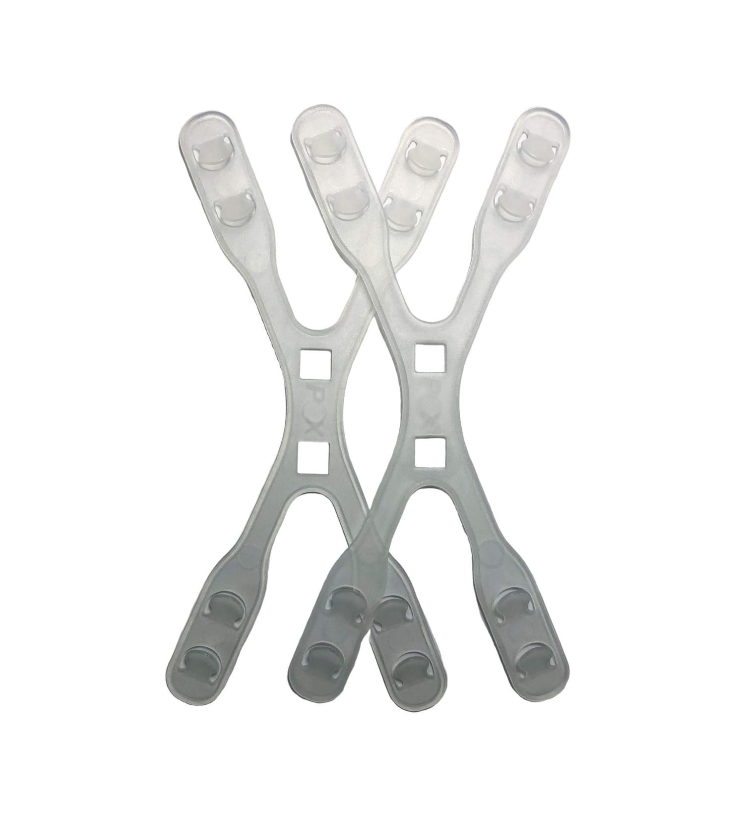 Pack of 2 Adjustable Ear Savers for Masks - Comfortable Mask Holder Ear Hooks (White) | International Shipping Available - Buy Online on GoSupps.com