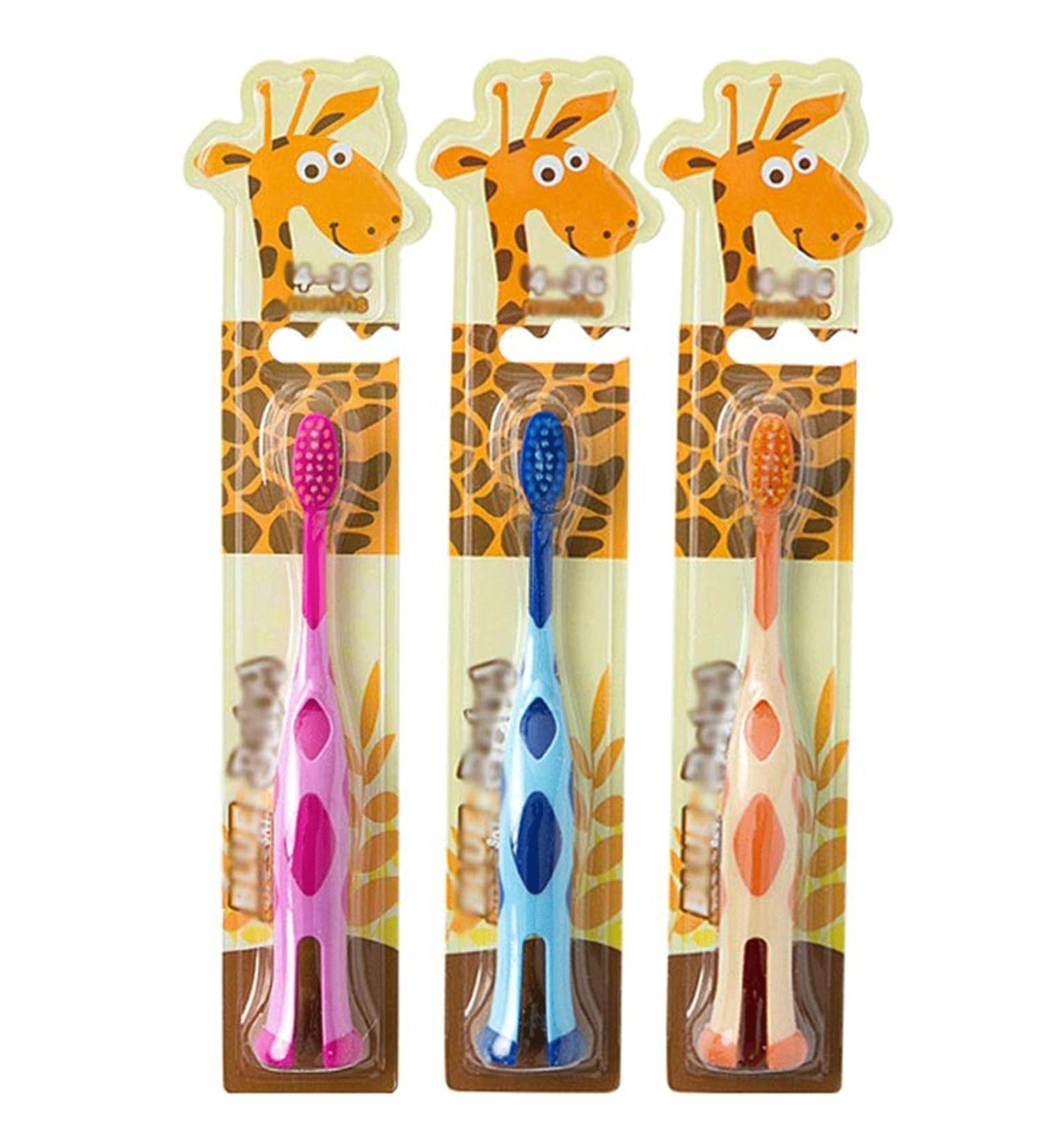 Buy Clean Lovely Little Deer Children's Toothbrush | Extra Soft Toddler Toothbrush for Ages 2-6 | Protect Sensitive Gums - Buy Online on GoSupps.com