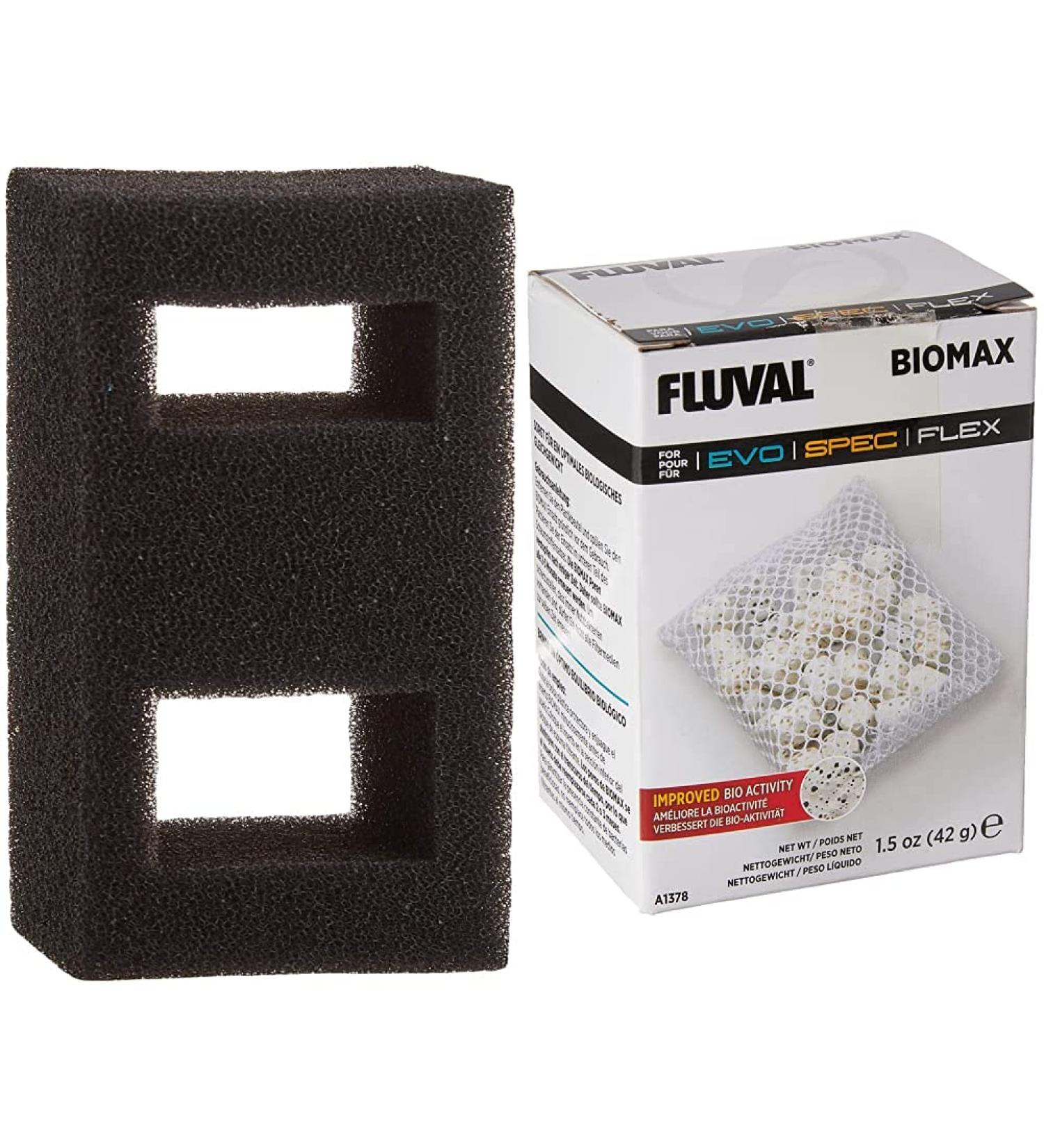 Fluval A1375 Flex 15g Foam Filter Insert & Biomax Spec Filter Inserts Bundle - Premium Aquarium Filtration - Buy Online on GoSupps.com