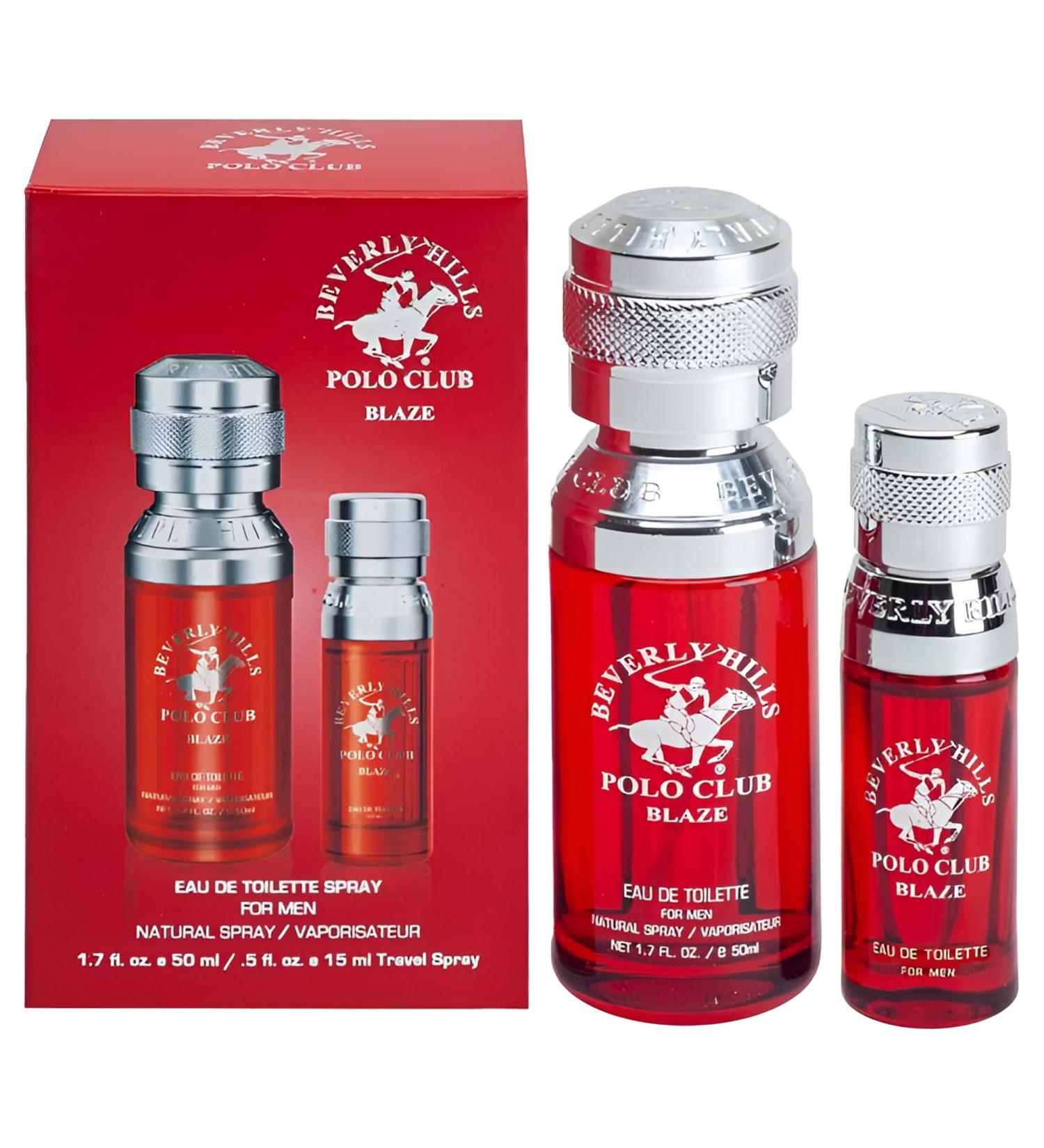 Beverly Hills Polo Club BHPC Men's Eau De Toilette Bonus Pack featuring 1.7 oz EDT + Bonus 0.5 oz EDT (Blaze) - Buy Online on GoSupps.com