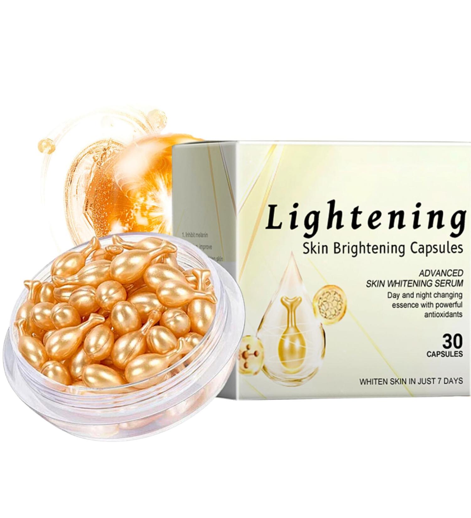 IZBEAUVO Skin Brightening Capsules Vitamin E Capsules For Face Vitamin E Oil For Skin Firming Hydrating Serum Reduce Fine Lines Skin Brightening Anti Wrinkle Face Serum 30 Capsules - Buy Online on GoSupps.com