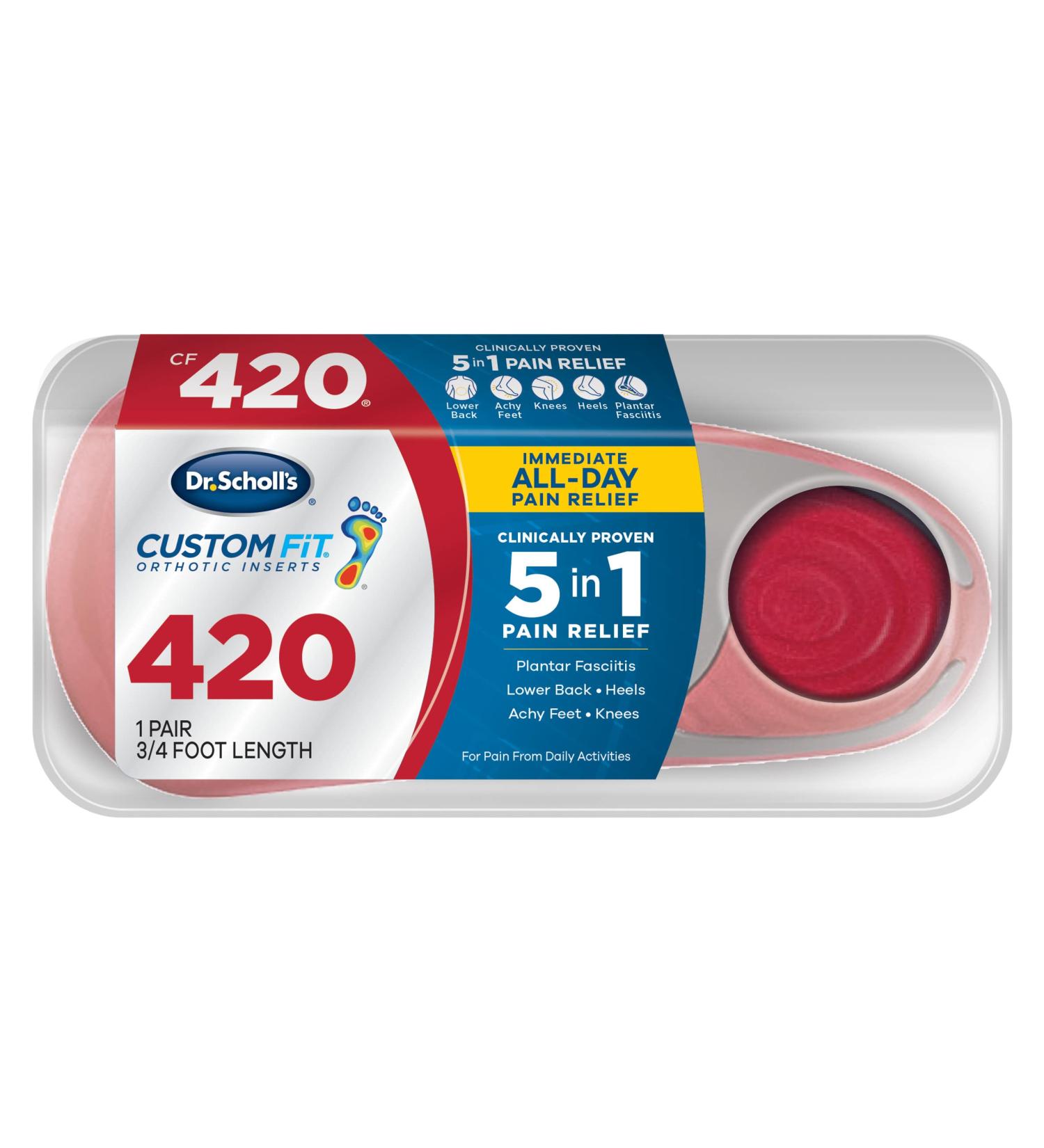 Dr. Scholl's Custom Fit Orthotic Inserts CF 420 - Support and Comfort for Every Step - Buy Online on GoSupps.com