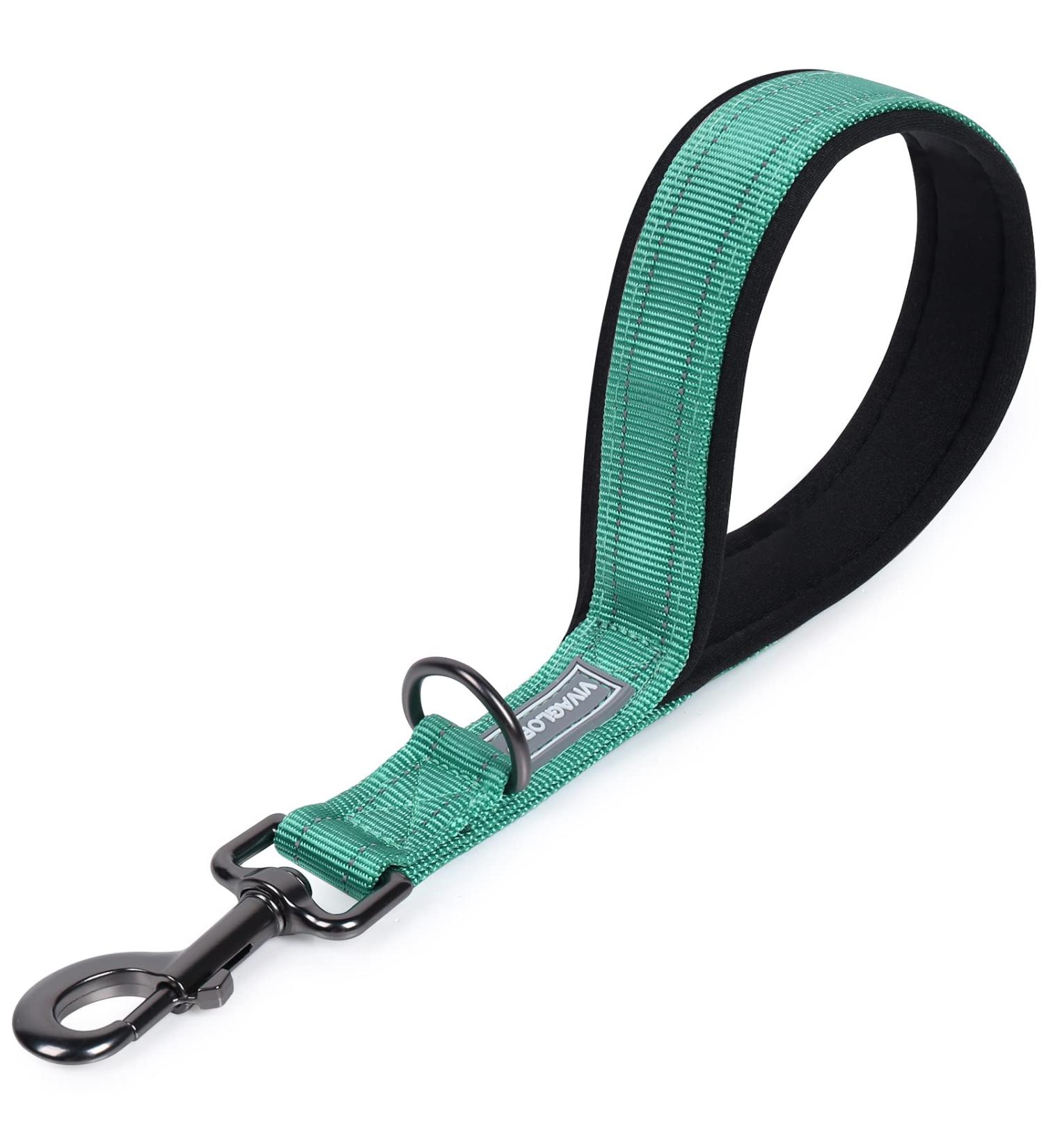 Vivaglory Short Dog Leash - 32cm Training Line for Medium & Large Dogs - Green Traffic Leash - Buy Online on GoSupps.com