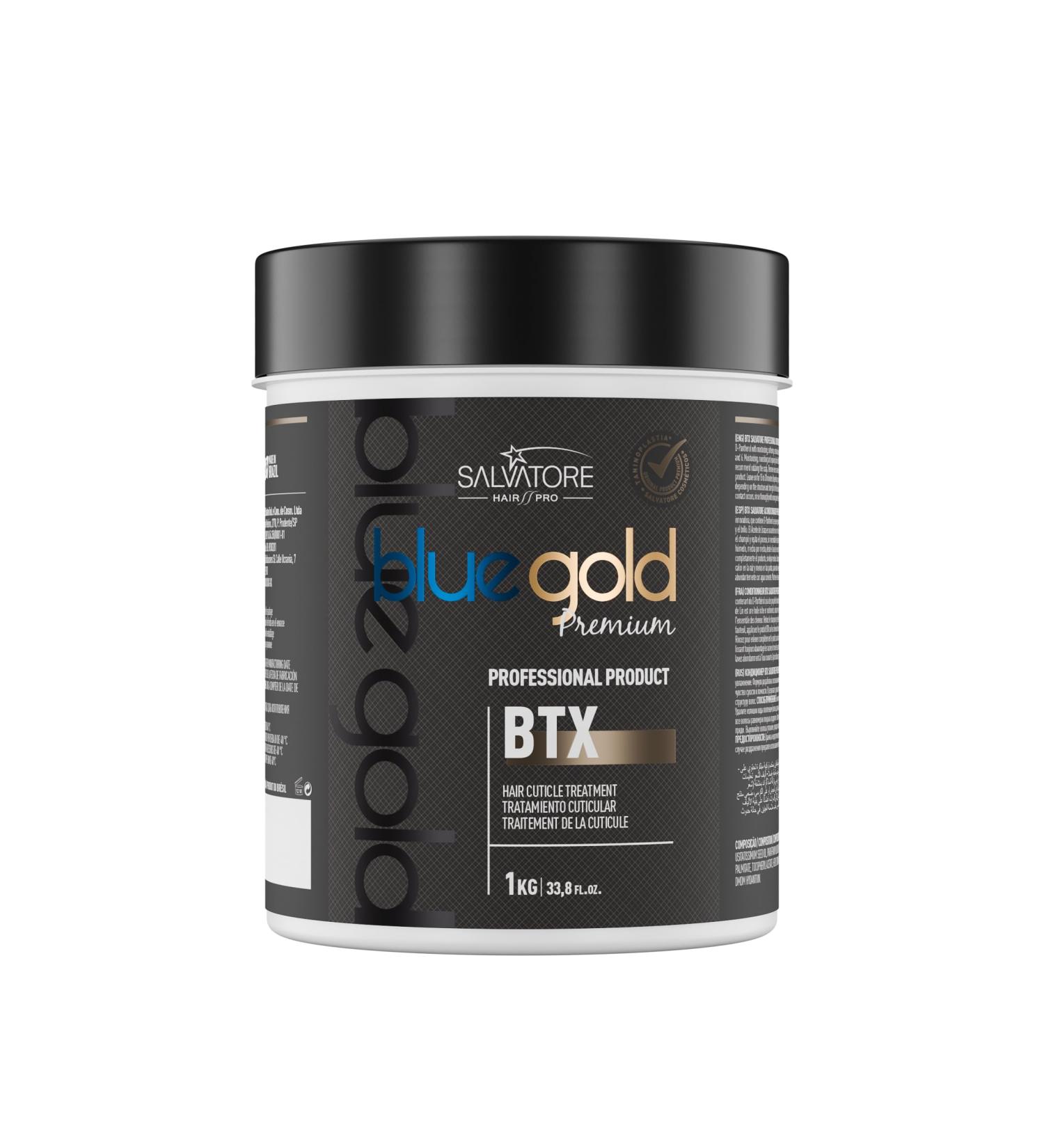 SALVATORE Blue Gold Premium BTX Traitement Professionnel pour Cuticules Capillaires 1 kg - Buy Online on GoSupps.com