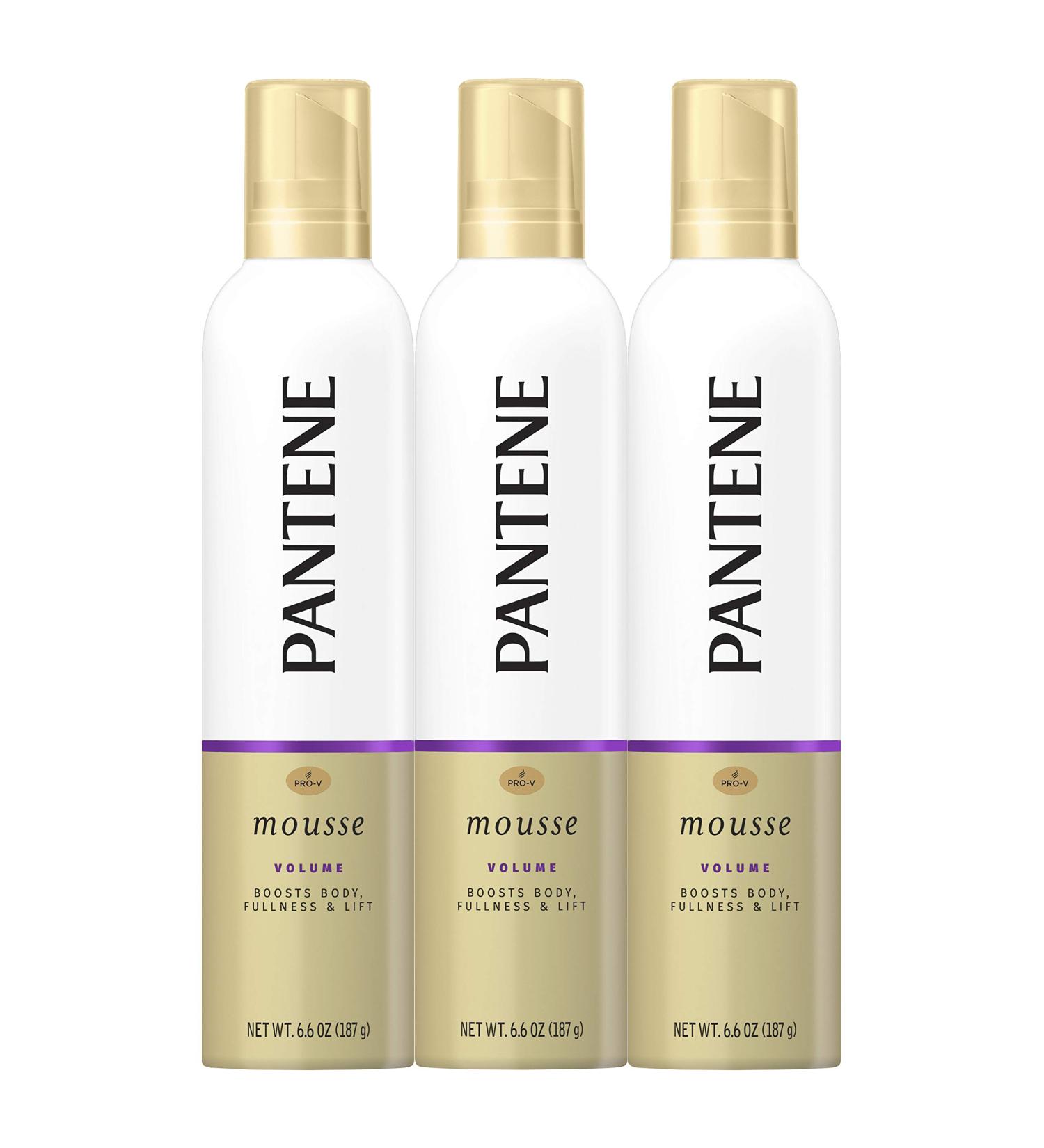 Pantene Mousse 6.6oz (Pack of 3) - Volumizing Hair Styling Foam - Buy Online on GoSupps.com