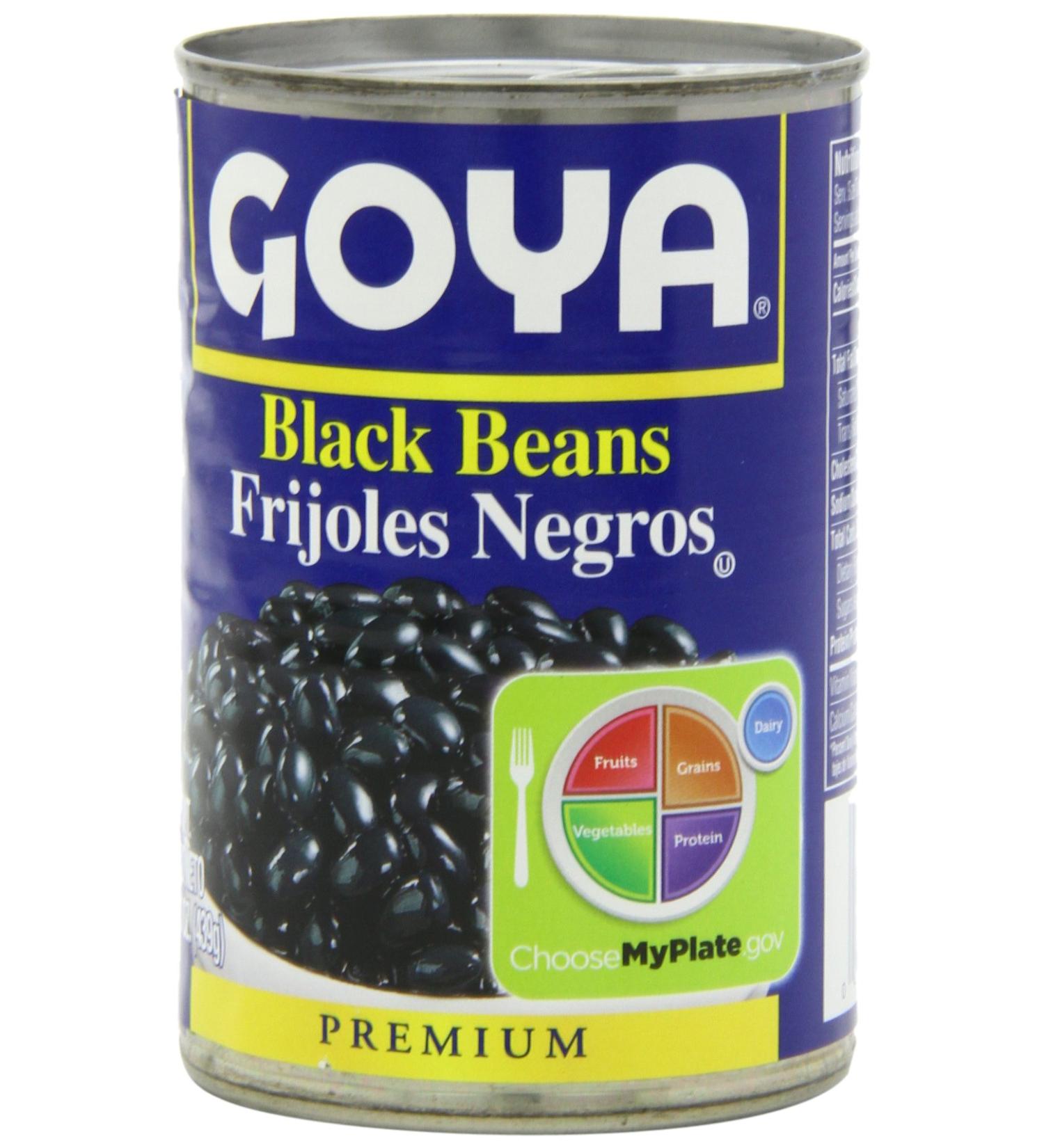 Goya Black Beans - Frijoles Negros 15.5 Oz, Pack of 6 - Buy Online on GoSupps.com