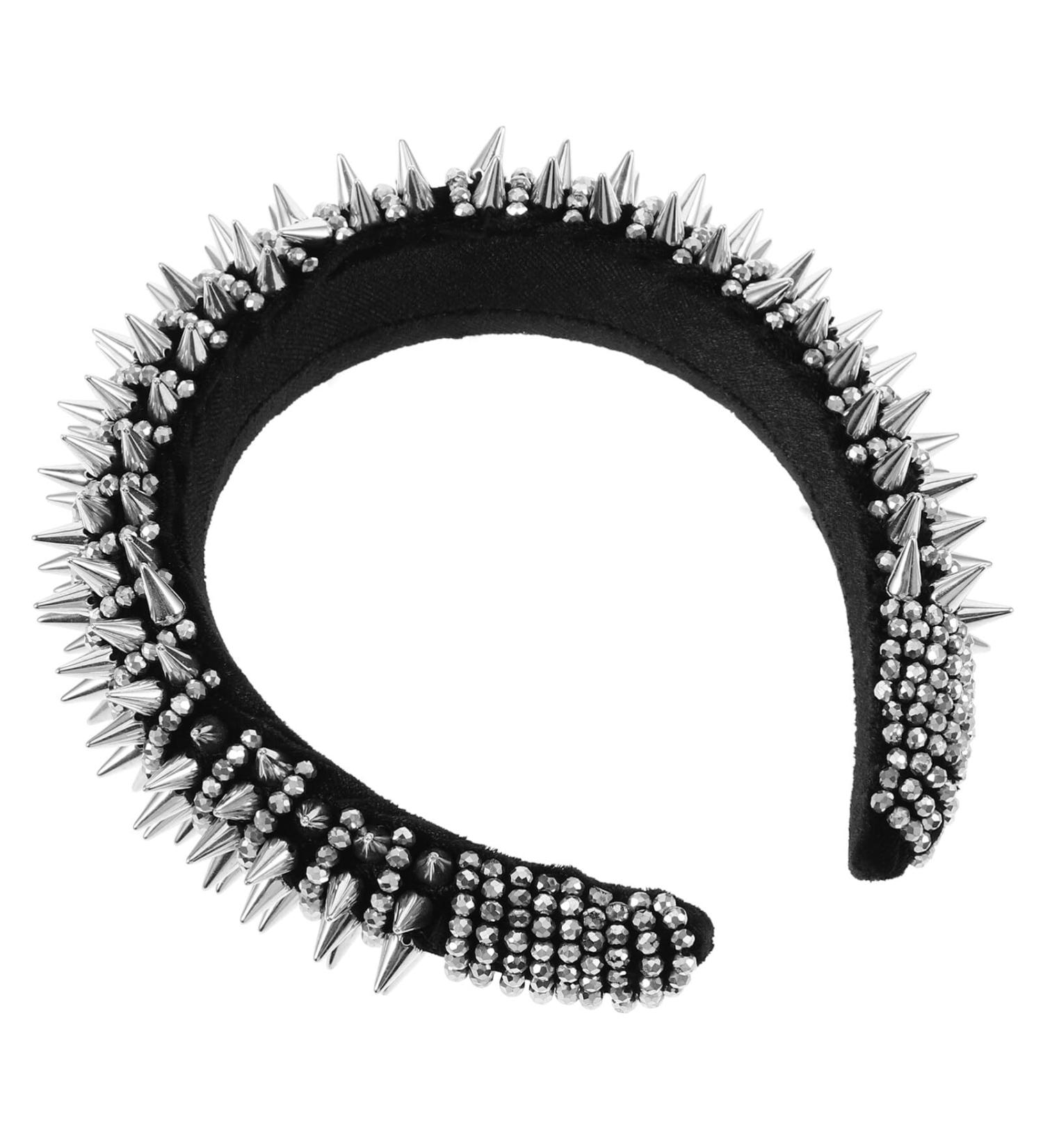 DEARMAMY Spiked Headband Punk Style Rivet Headband Women Headwear Party Hair Hoop - Buy Online on GoSupps.com