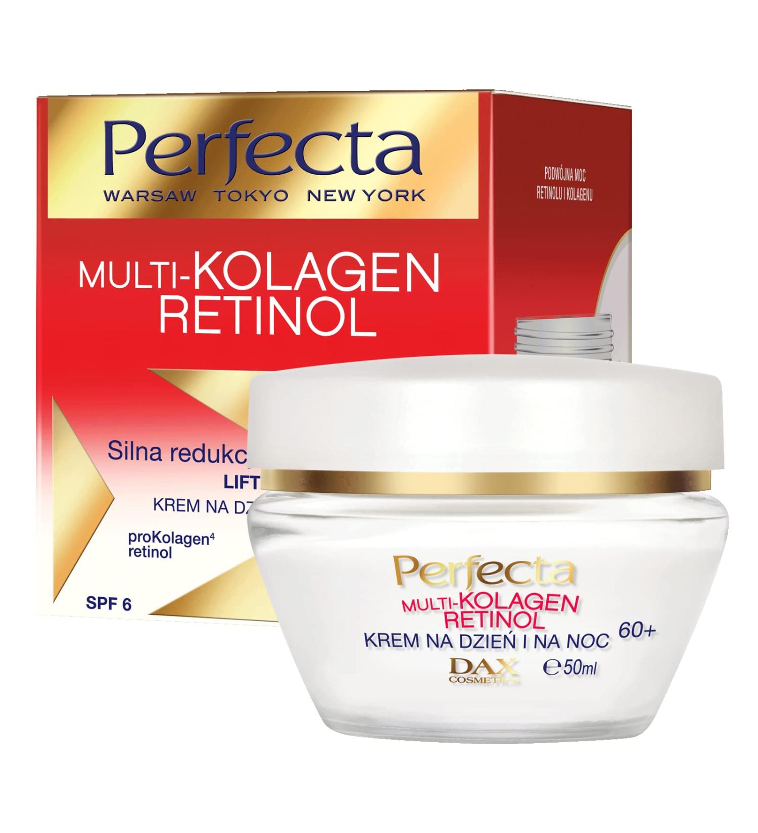 DAX Perfecta Multi Collagen Retinol Day & Night Face Cream 60+ | 50ml - Anti-Aging Hydrating Youthful Skin - International Shipping Available - Buy Online on GoSupps.com