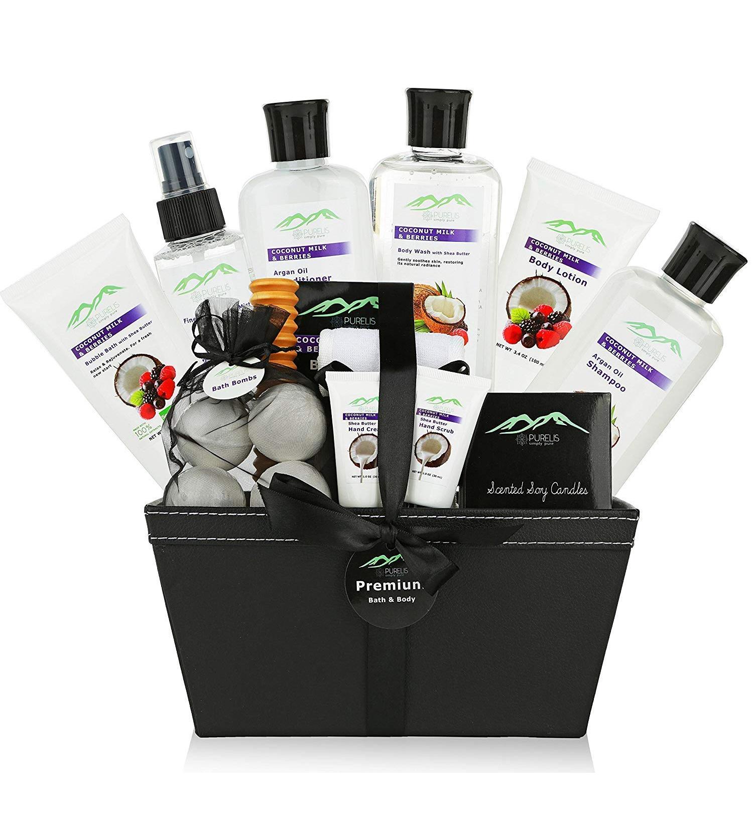 18 PC Body Spa Bath Gift Set for Women - Best Home Spa Relaxing Gift Baskets | Perfect Lotion Gift for Moms Wives Teens & Friends - International Shipping Available - Buy Online on GoSupps.com