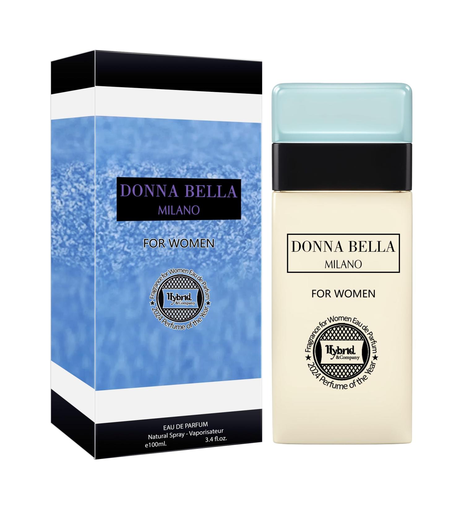 Hybrid & Company Women Donna Bella Milano Light Blue Eau De Parfum Natural Spray Vaporisateur 3.4 Fl Oz Donna Bella Milano Light Blue 3.4 Fl Oz (Pack of 1) - Buy Online on GoSupps.com