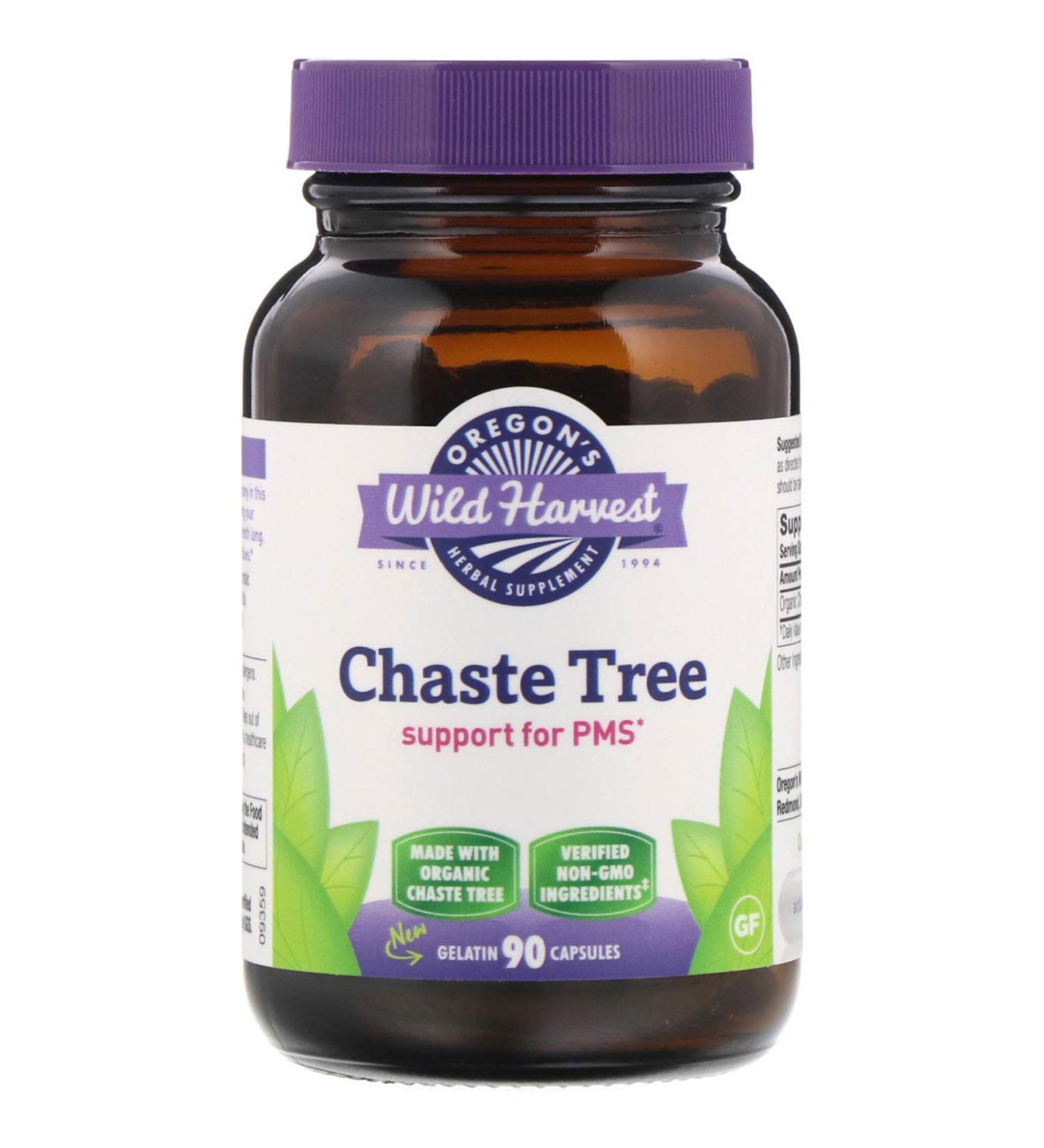 Oregon's Wild Harvest Chaste Tree 90 Gelatin Capsules