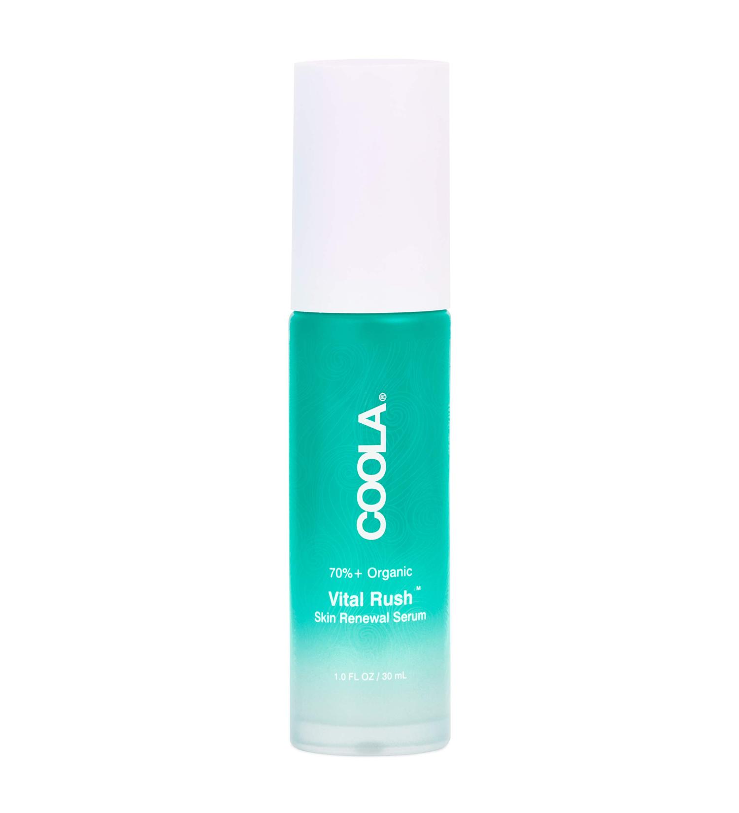 Coola Organic Vital Rush Skin Renewal Serum - Dermatologist Tested - Vitamin C & Hyaluronic Acid - 1 Fl Oz - Buy Online on GoSupps.com
