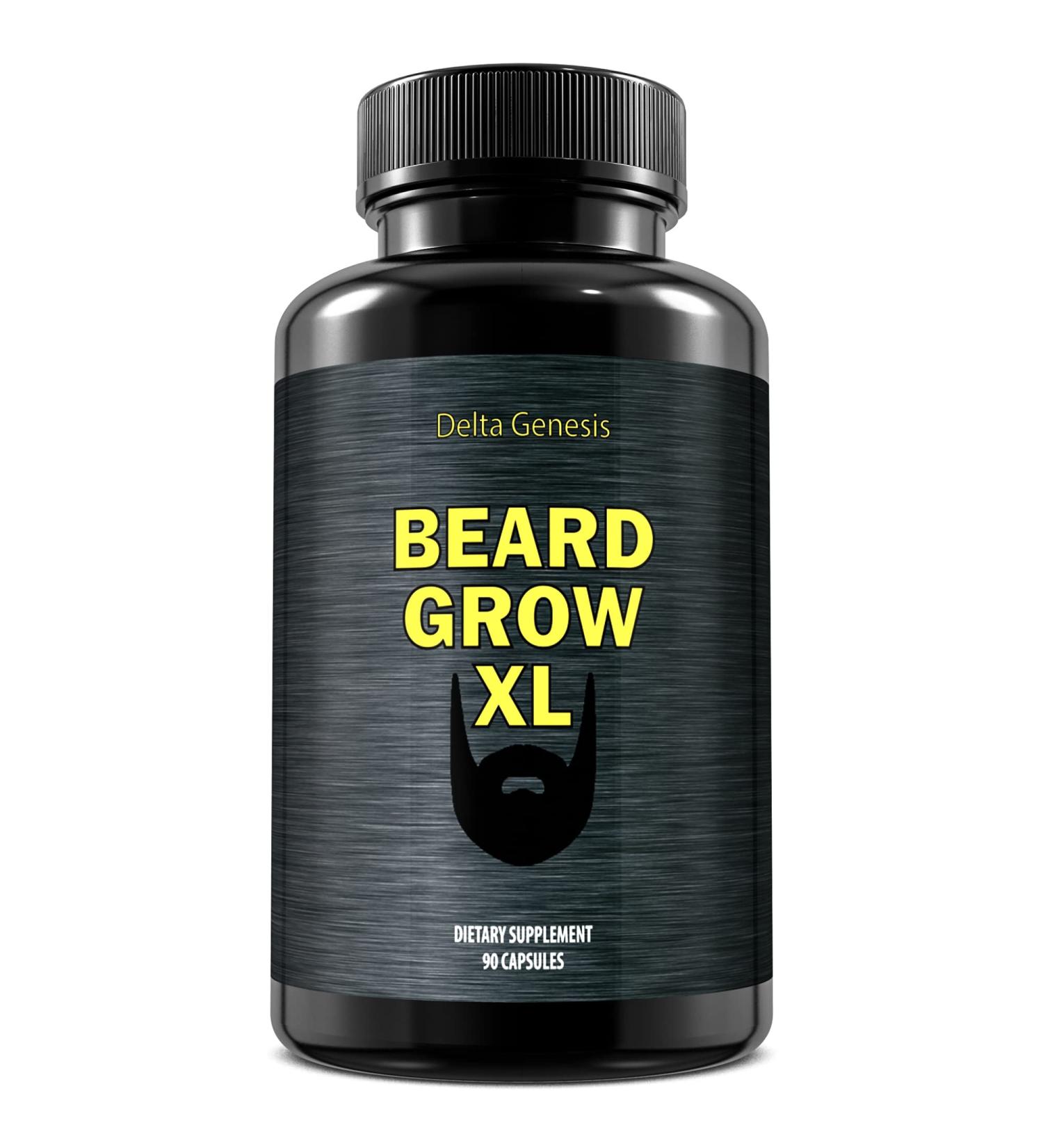 Beard Grow XL - Vegan Hair Growth Supplement for Faster Thicker Beard | Enhance Your Grooming Kit - Buy Online on GoSupps.com