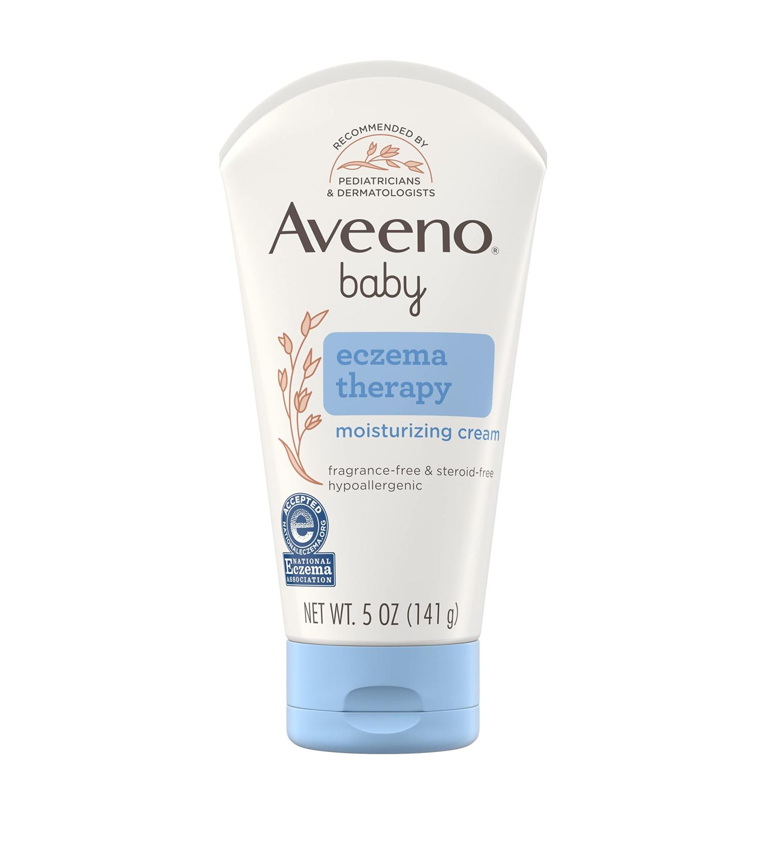 Aveeno Baby Eczema Therapy Moisturizing Cream | Natural Colloidal Oatmeal & Vitamin B5 | Paraben & Steroid-Free | 5 fl. oz - Buy Online on GoSupps.com