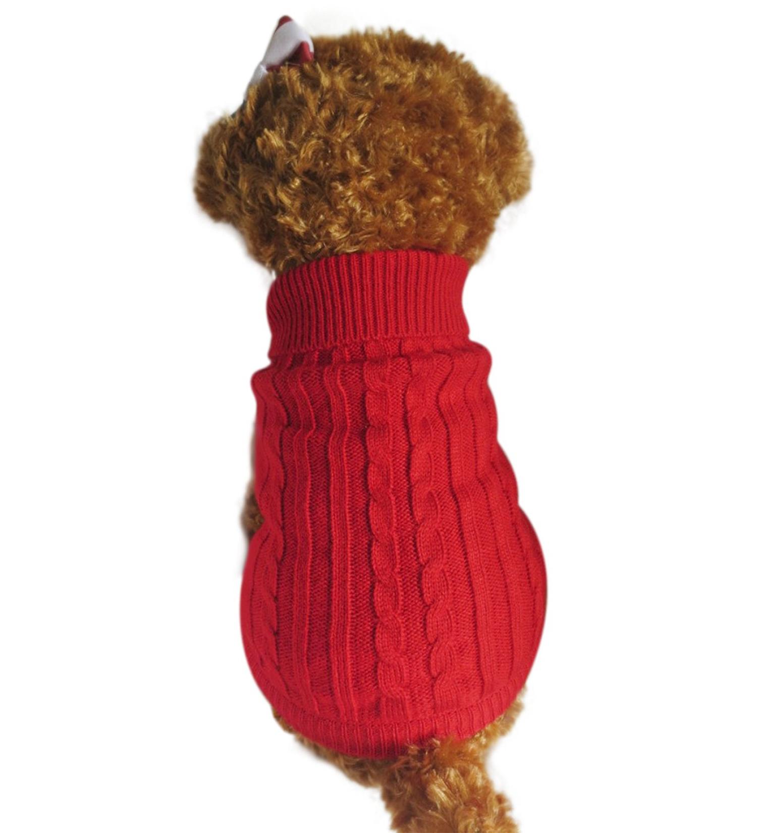 Buy FakeFace Winter Dog Cardigans - Warm & Comfortable Sweaters for Small Dogs | Stylish Chihuahua Knitwear in Red Blue & Brown - Buy Online on GoSupps.com