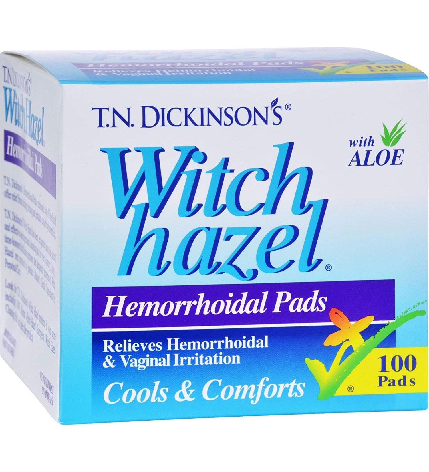 Witch Hazel Hemorh Pads Size 100s Dickinson'S Hemorrhoid Pads4
