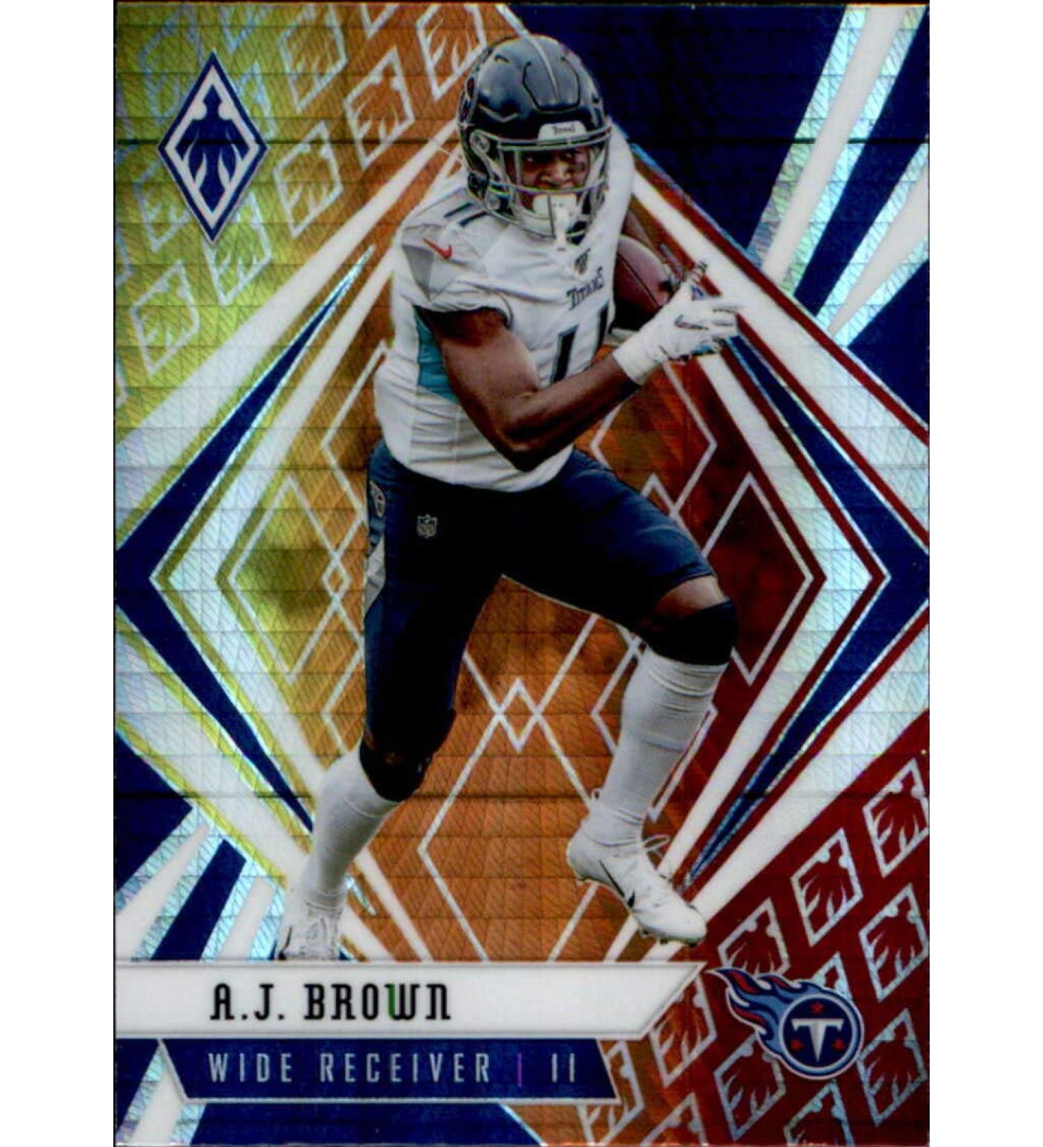 2020 Panini Phoenix Fire Burst #57 A.J. Brown Tennessee Titans Football Card