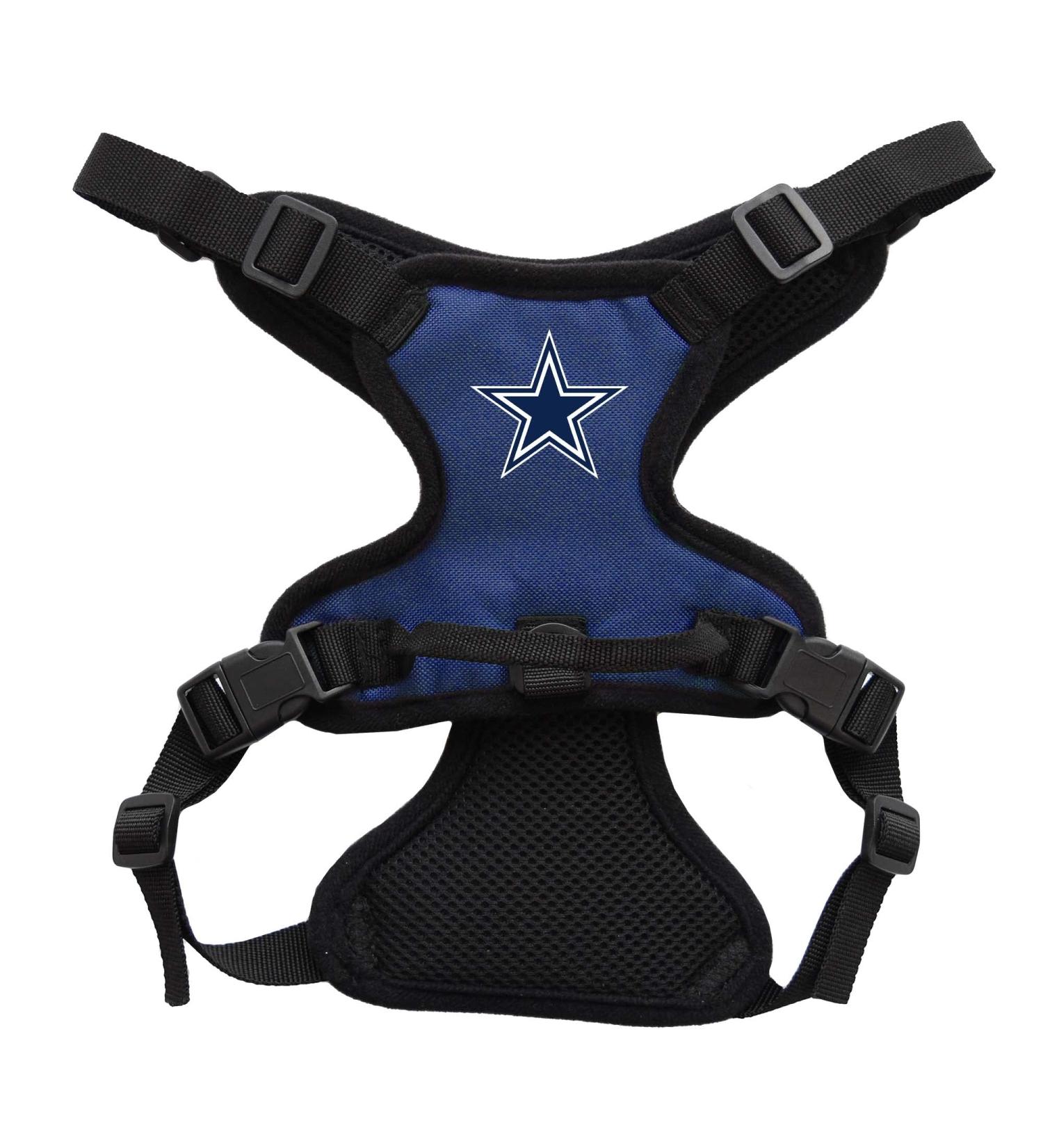 Littlearth NFL Dallas Cowboys Pet Harness - Front Clip, Team Color, Medium - Buy Online on GoSupps.com