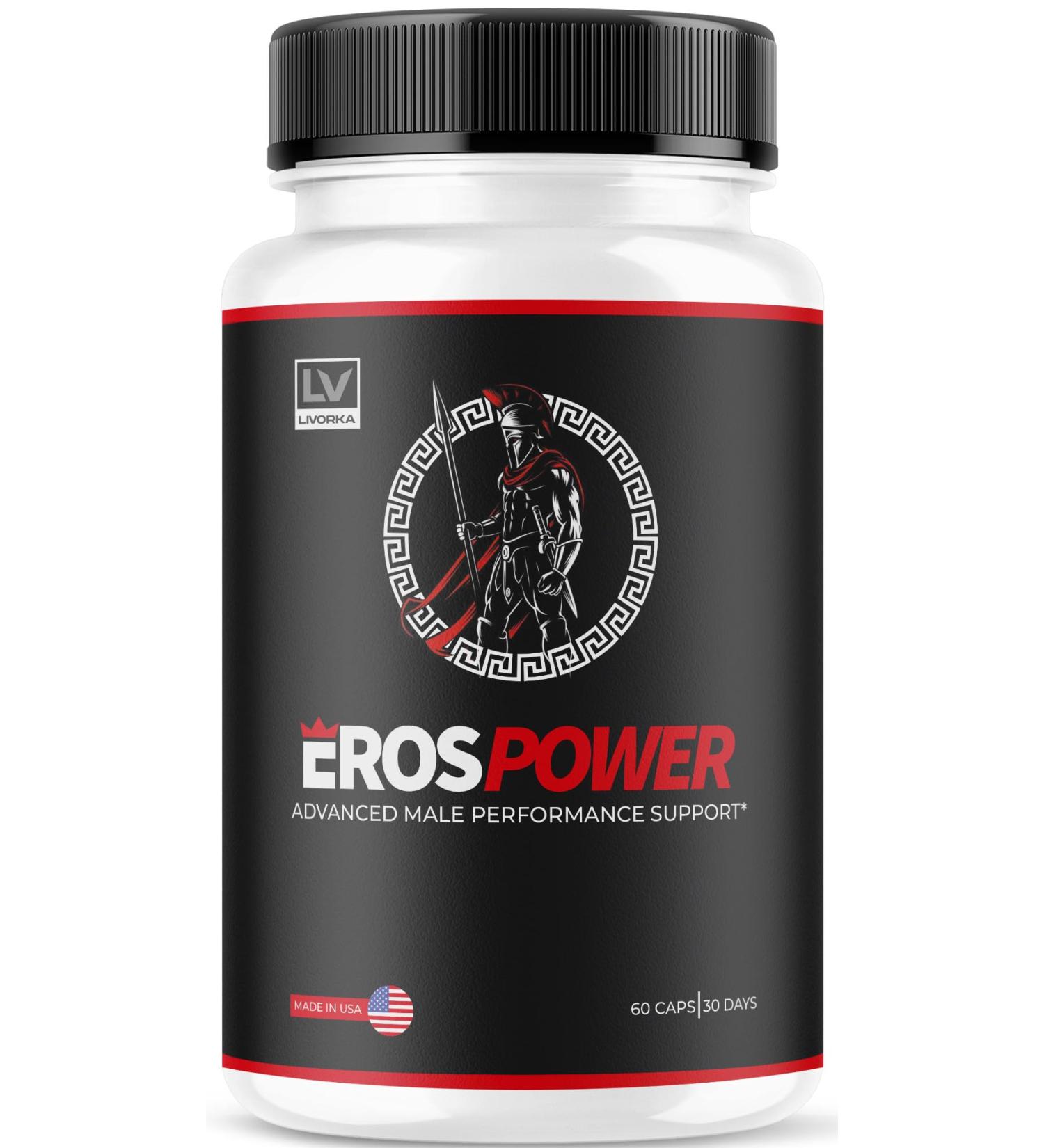 Eros Power Supplement - Eros Power Supplement for Men Eros Power Eros Powder Supplement ErosPower Advanced Formula Eros Power Capsules for Men Eros Power Pills 60 Capsules for 1 Month - Buy Online on GoSupps.com