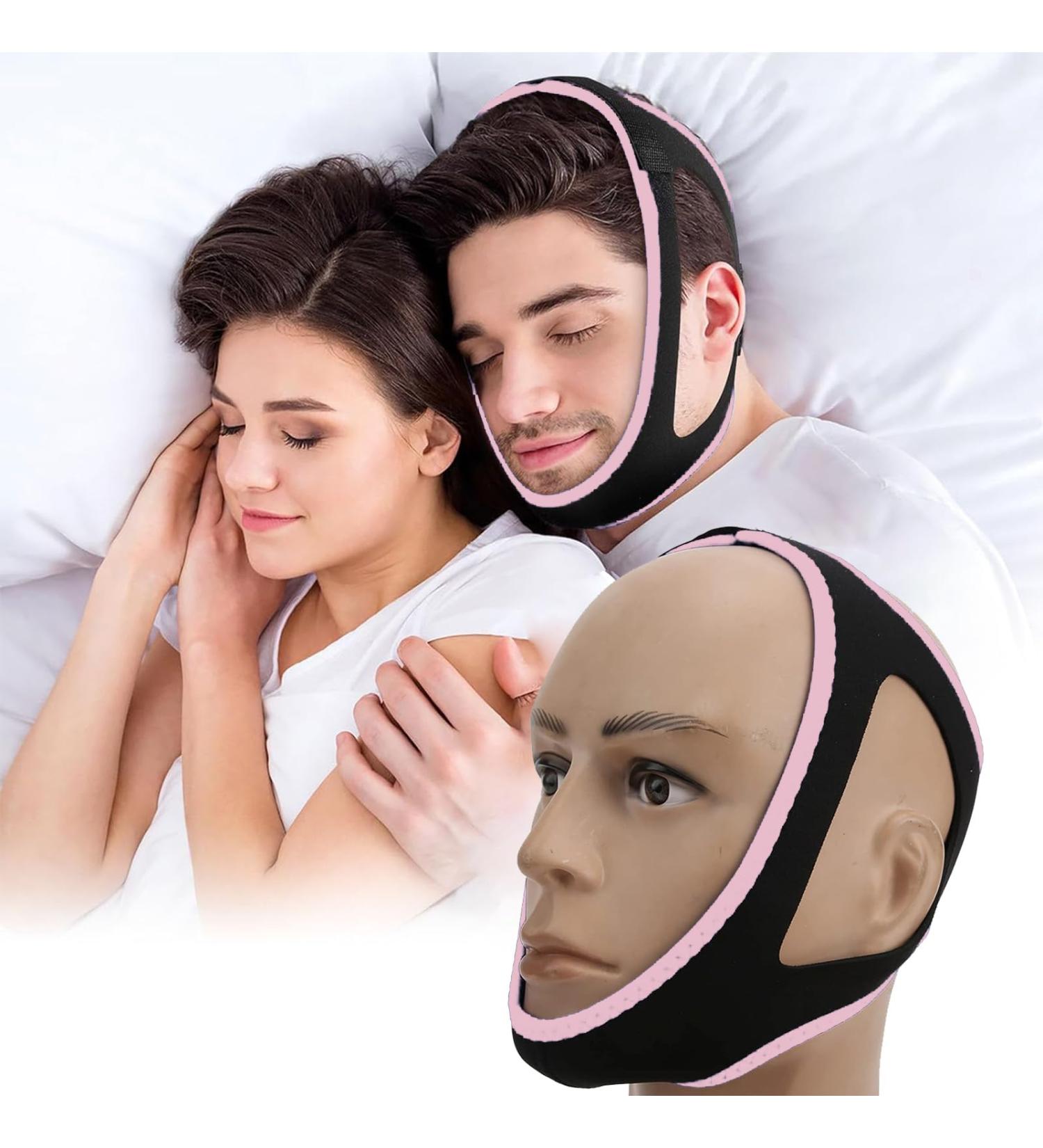 Anti Snoring Chin Strap - Adjustable & Breathable Device for CPAP Users - Effective Snoring Solution for Men & Women (Pink - Buy Online on GoSupps.com