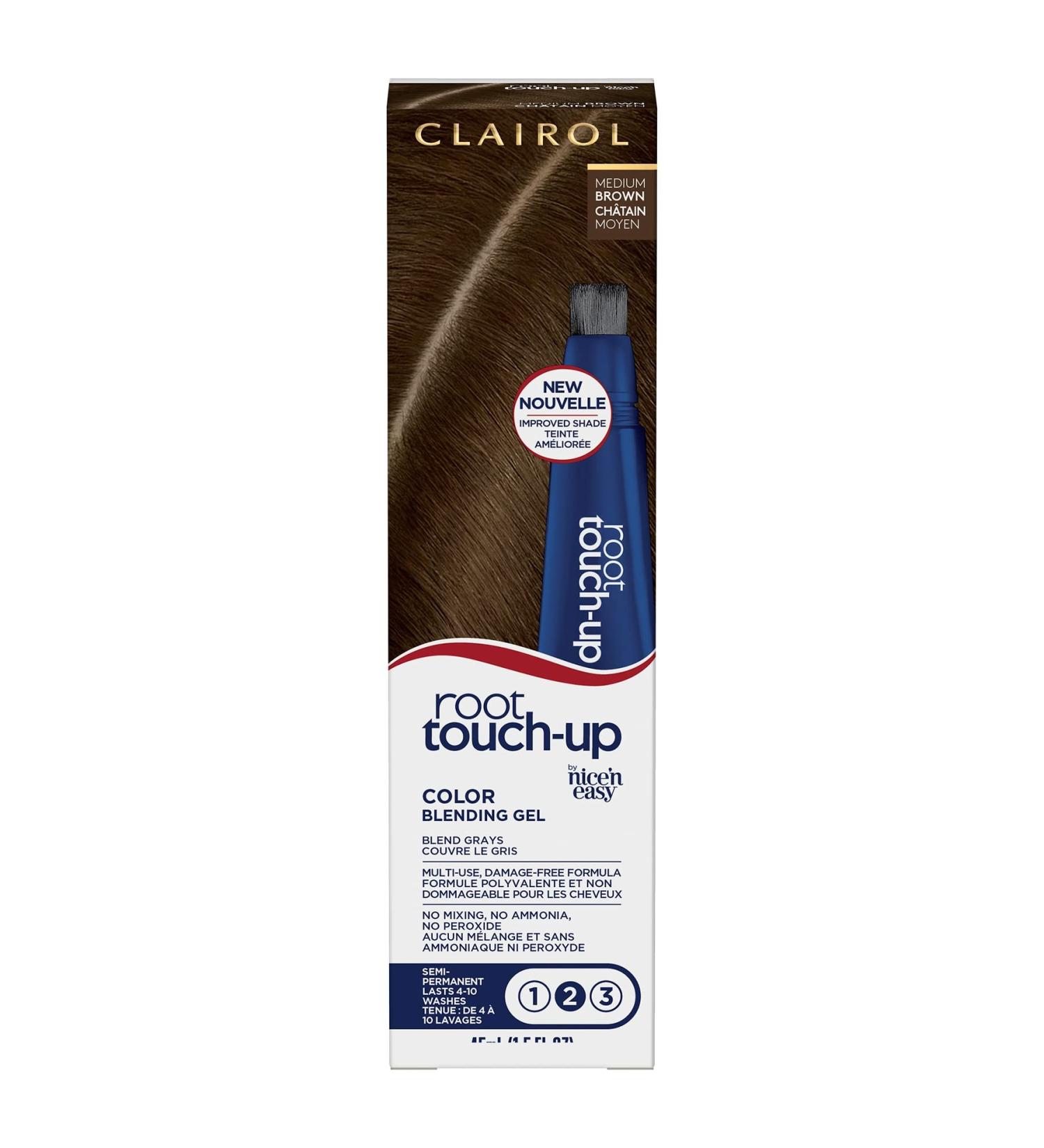 Clairol Root Touch-Up Semi-Permanent Hair Color Blending Gel  5 Medium Brown  Pack of 1 5 Medium Brown 1.50 Fl Oz (Pack of 1)