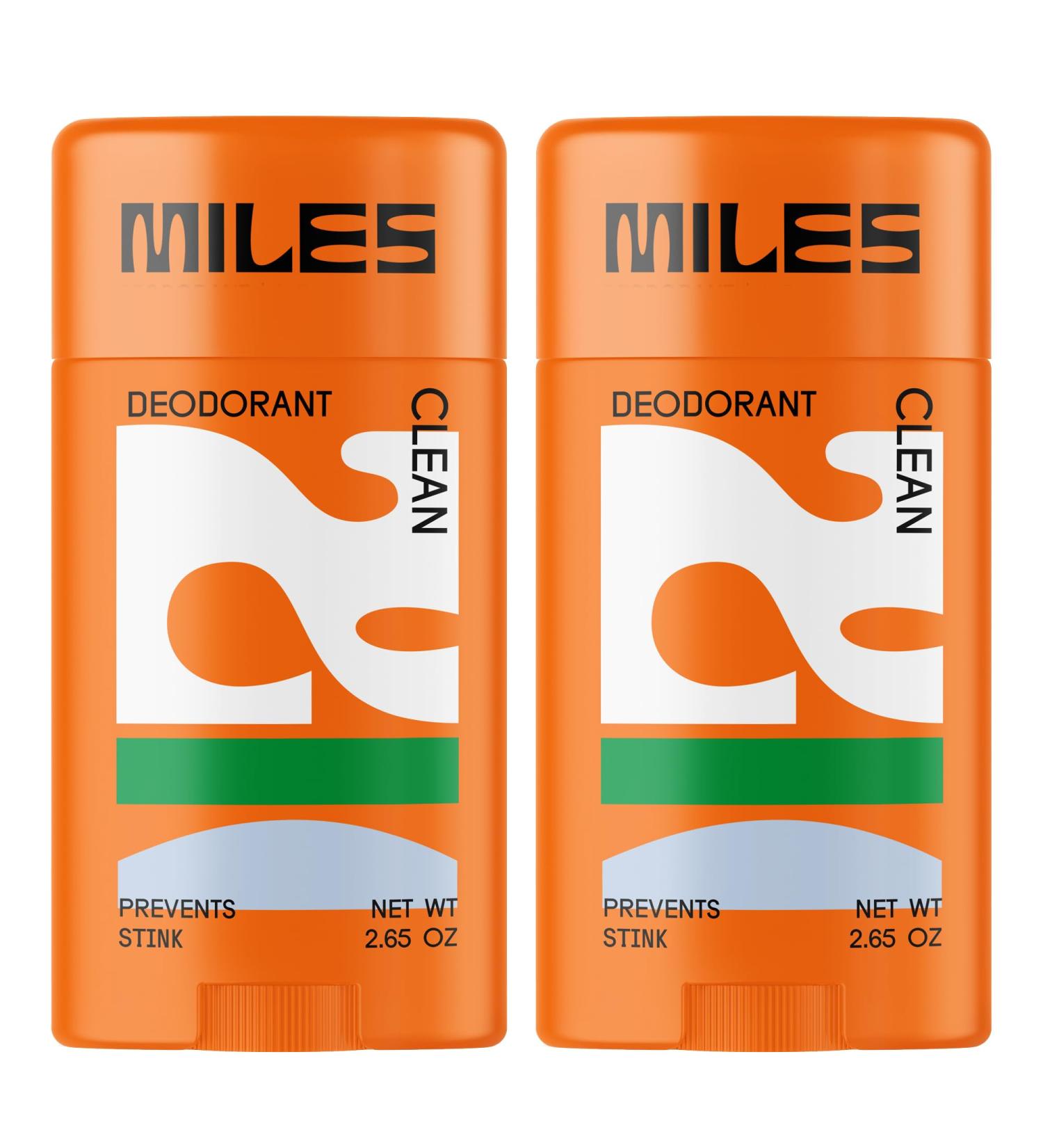 Miles Kids Deodorant for Boys and Girls - Aluminum Free Deodorant for Kids and Teens Natural Hypoallergenic Made in USA - Clean Scent - 2-Pack Clean 2.65 Ounce (Pack of 2) - Buy Online on GoSupps.com