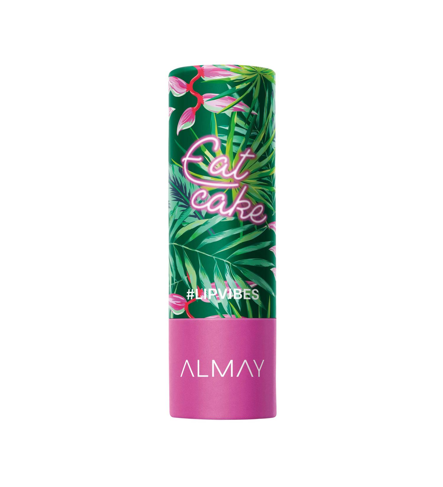 Almay Lip Vibes Lipstick with Vitamin E Oil & Shea Butter - Matte Finish, Hypoallergenic - Eat Cake 0.14 Oz - Buy Online on GoSupps.com