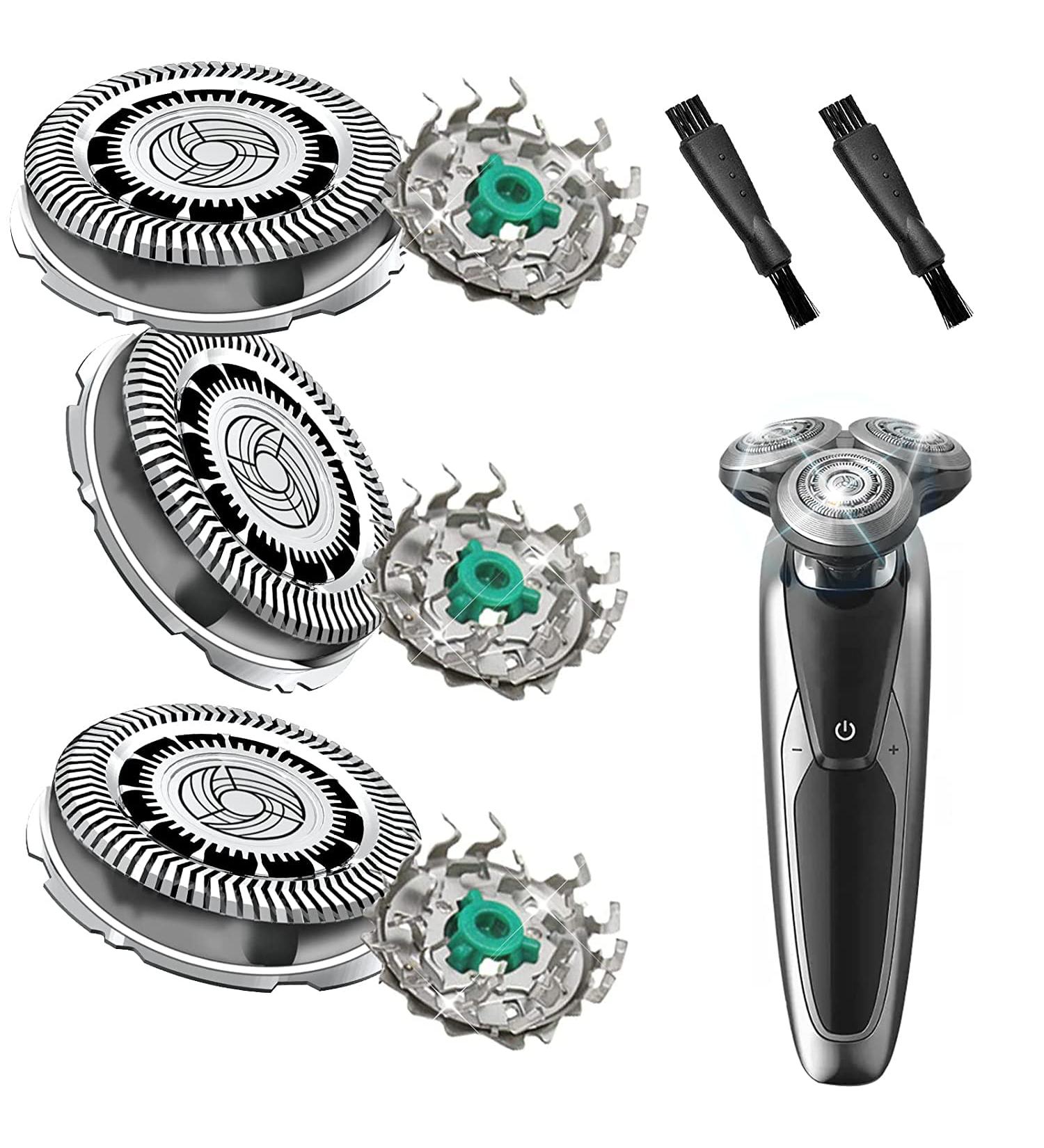 SH60/72 Replacement Heads Compatible with Philips Norelco 6000 Series - Upgraded Shaver Heads for S6810 S6820 S6850 S6880/81 - 3 Pack - Buy Online on GoSupps.com