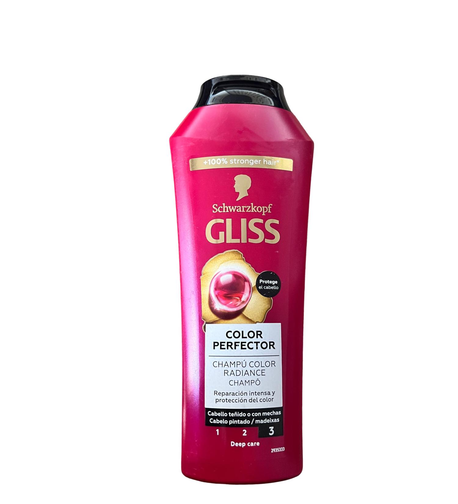 Schwarzkopf Gliss Ultimate Color Shampoo for smoothing bleaching or with highlights 250 ml Pack of 3 - Buy Online on GoSupps.com