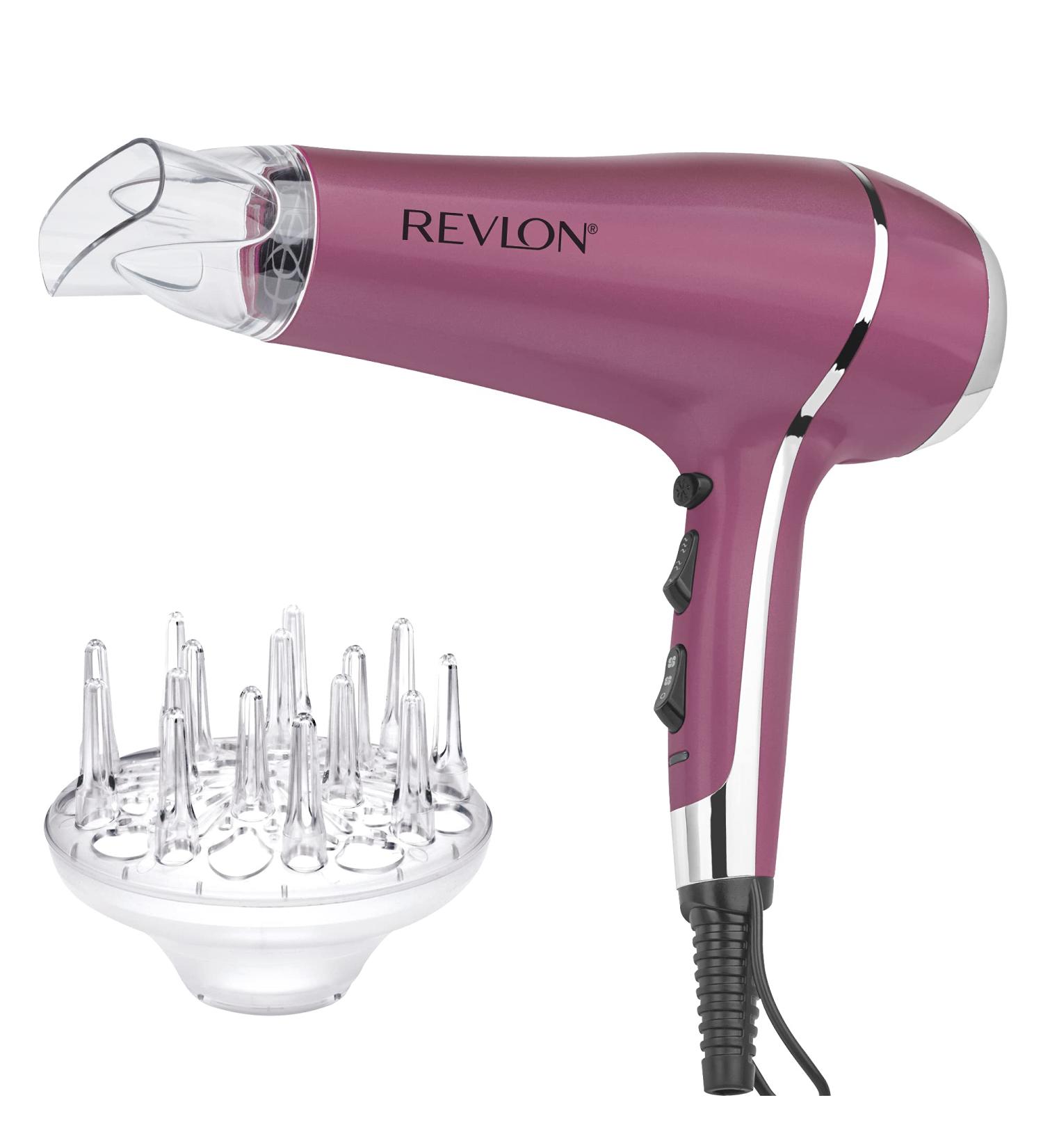 REVLON 1875 Watt Ionic Hair Dryer - Pink Titanium Tourmaline 3 Heat & 2 Speed - Ideal for International Shipping - Buy Online on GoSupps.com