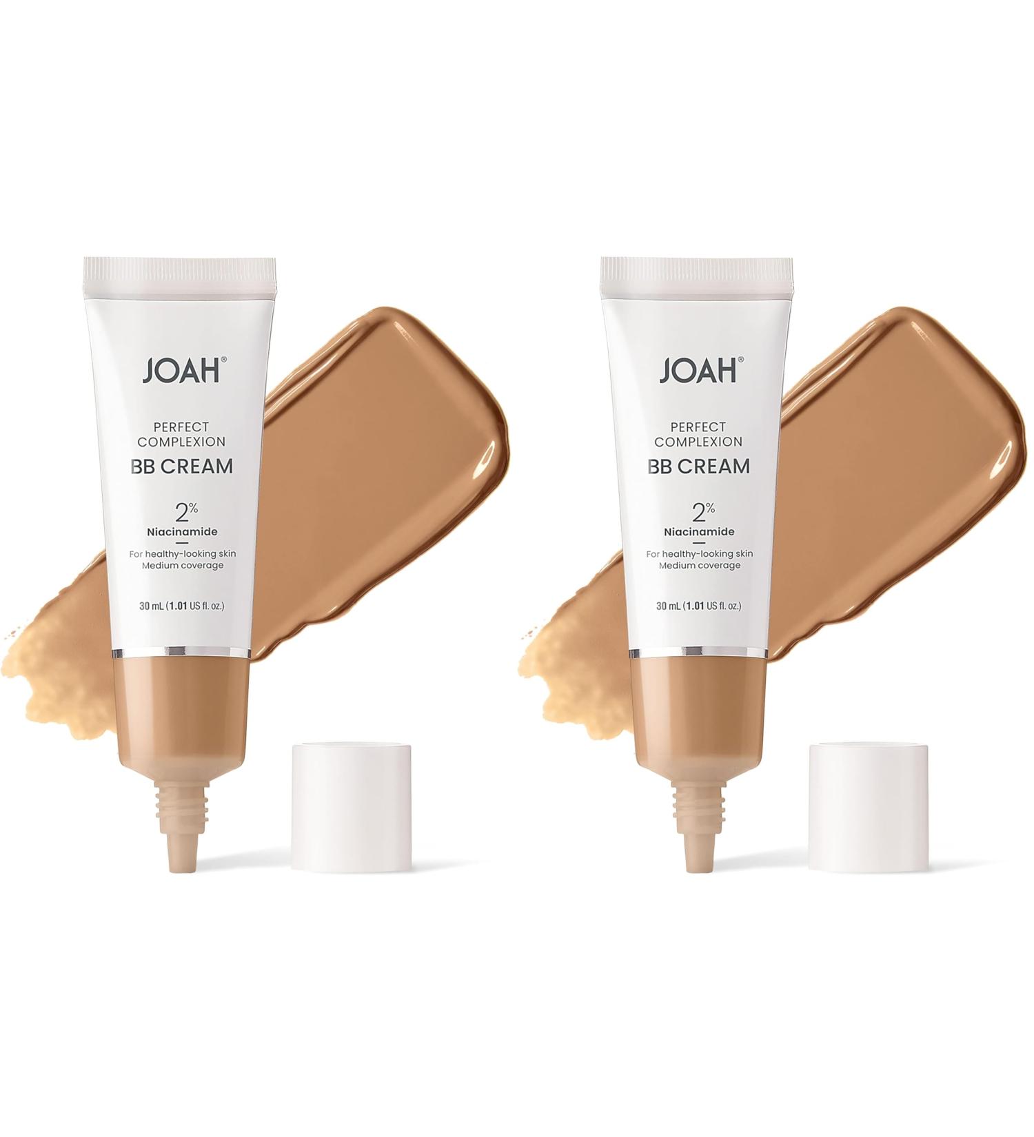 JOAH Beauty Perfect Complexion BB Cream with Hyaluronic Acid and Niaciminade Korean Makeup with Medium Buildable Coverage Evens Skin Tone Lightweight Semi Matte Finish Medium with Neutral Undertones - Buy Online on GoSupps.com