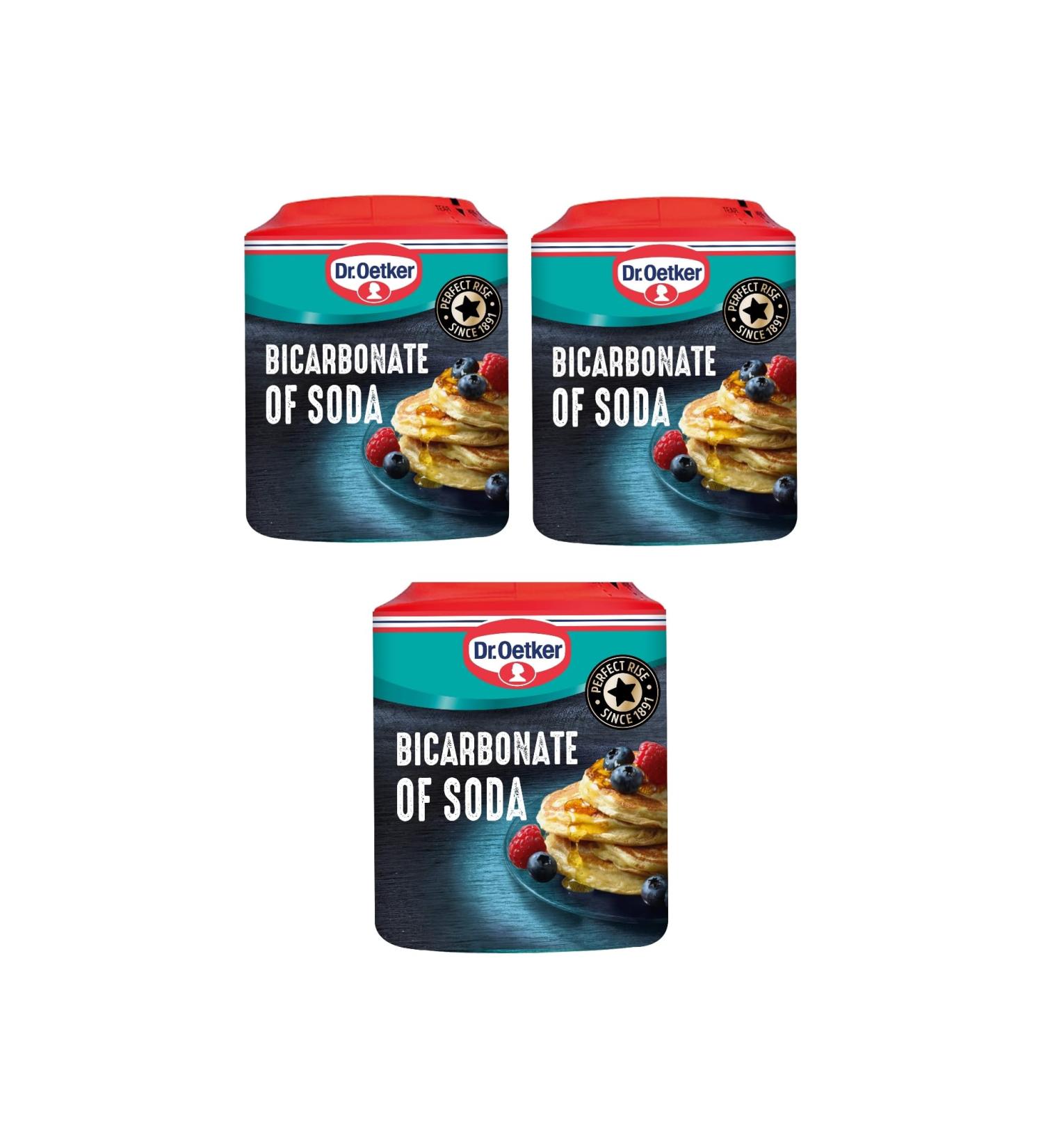 Bicarbonate of Soda 200g (Pack of 3) | Premium Baking Soda for Cooking and Cleaning | Double Pack for Convenience | Leavening Agent - Buy Online on GoSupps.com