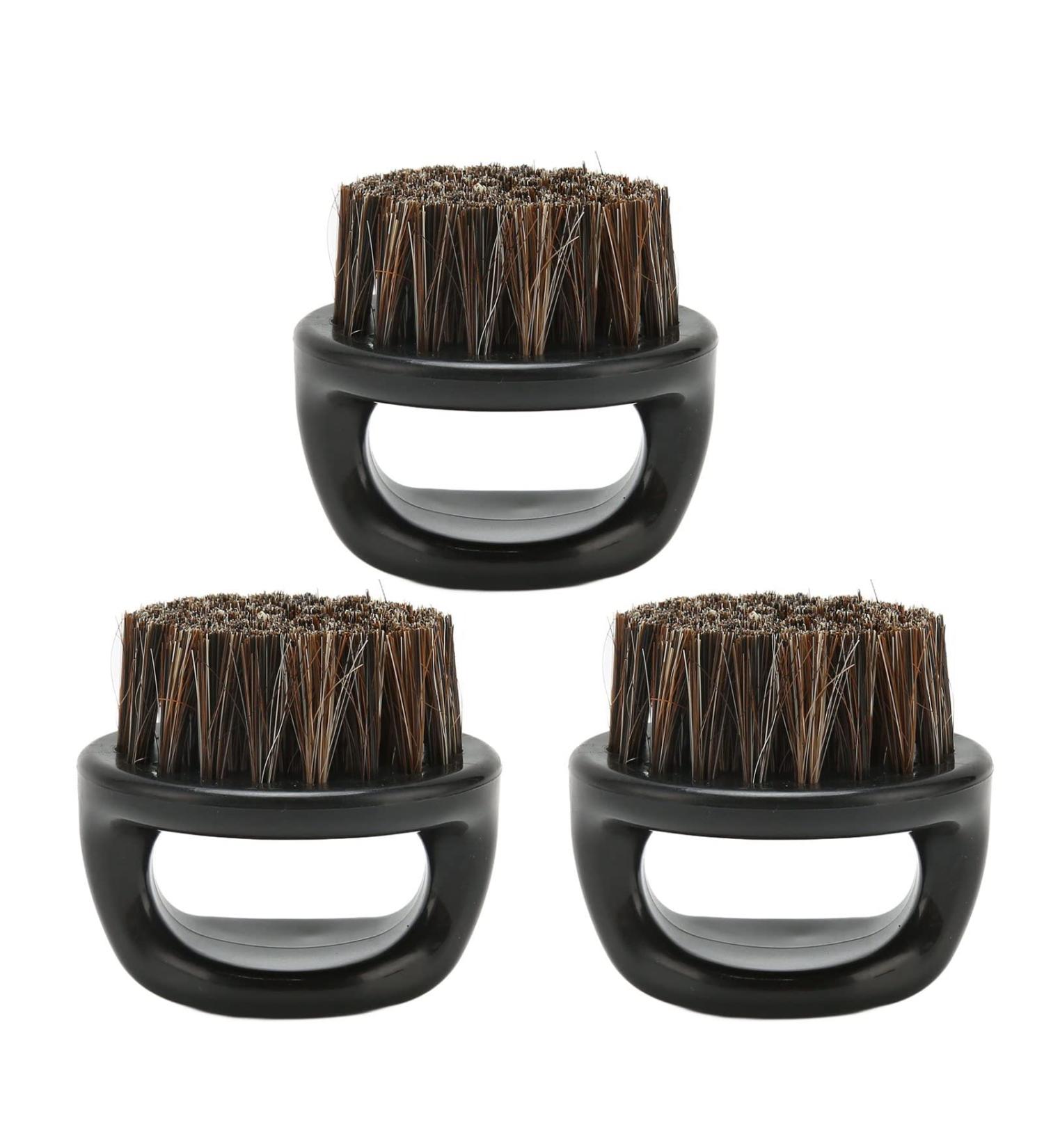 Beard Brush for Men - Burr-Free Shaving Brush with Round Handle | 3-Piece Set for Comfortable Facial Beard Care - Buy Online on GoSupps.com