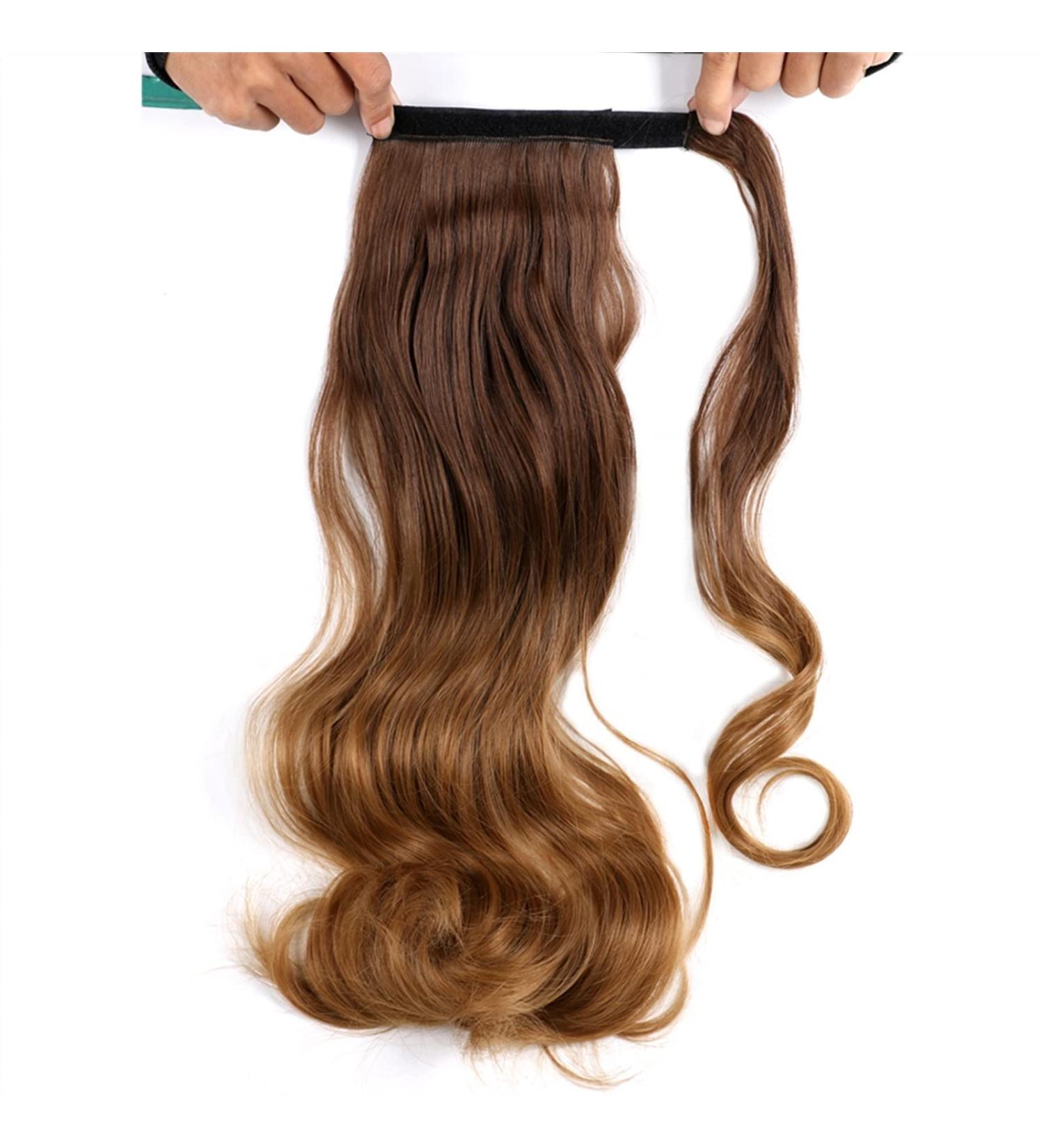 Messy Bun Hair Piece for Women Synthetic Long Curly Ponytail Hair Extensions Wraparound Ponytail 22 Inches Women Hair Accessories Bun Hair Extensions Hair Scrunchies (Color : 8-27 Size : 22inches) 22inches 8-27 - Buy Online on GoSupps.com