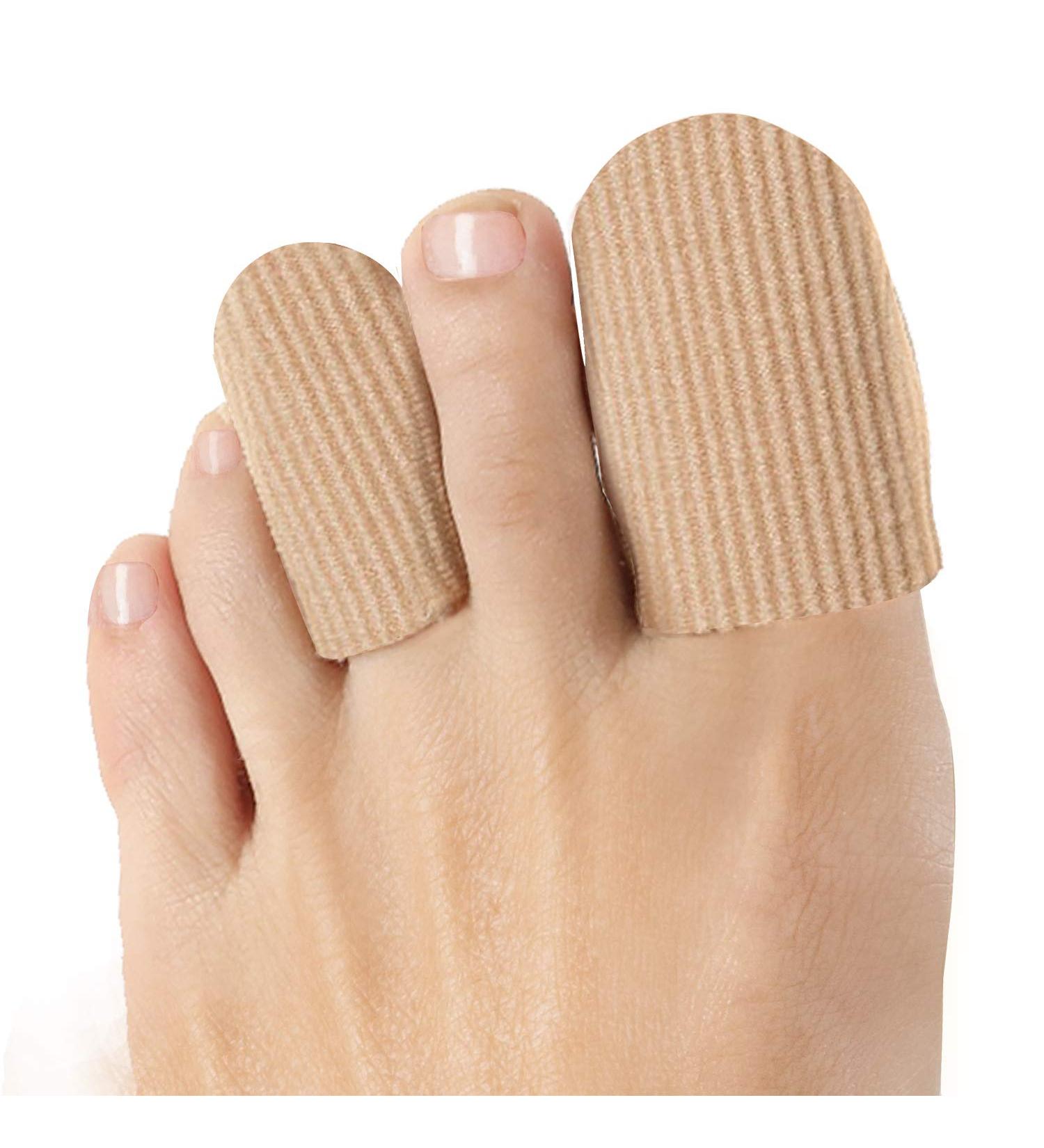 Welnove 10 Pack Toe Caps with Gel Lining for Corns, Blisters, and Ingrown Toenails - Size Large & Medium - Buy Online on GoSupps.com