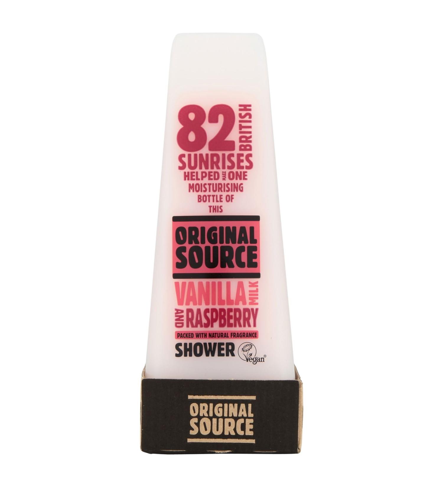  ORIGINAL SOURCE Original Source 6-pack of vanilla and raspberry milk shower gels 250ml - Buy Online on GoSupps.com