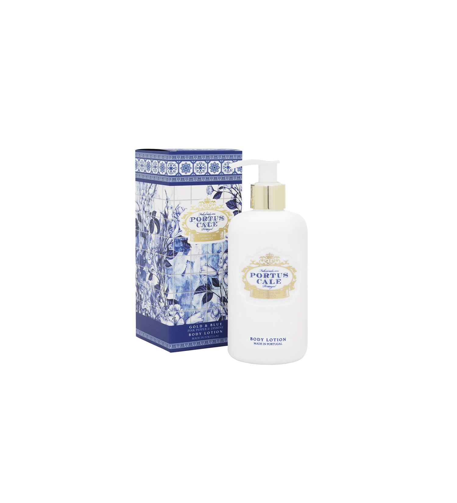 Portus Cale body lotion gold & blue