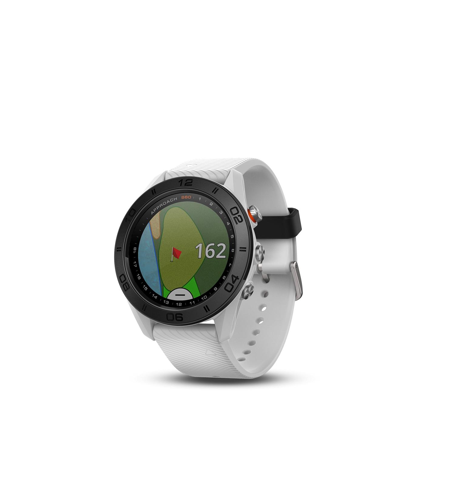 Garmin Approach S60 Premium GPS Golf Watch - White Silicone Band - Buy Online on GoSupps.com