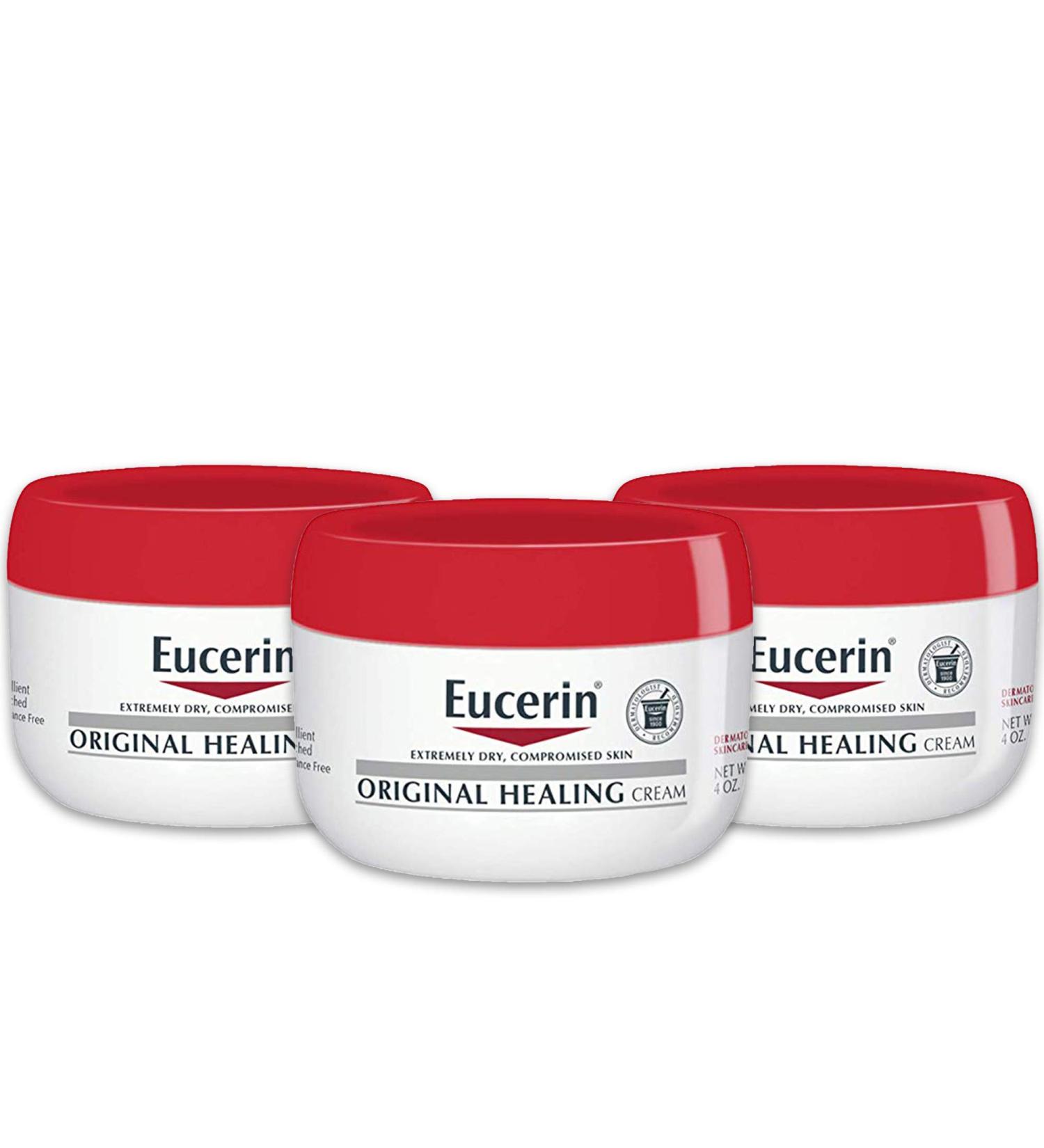 Eucerin Original Healing Cream 4 Oz | Fragrance-Free Body Cream for Dry Skin International Shipping Available - Buy Online on GoSupps.com