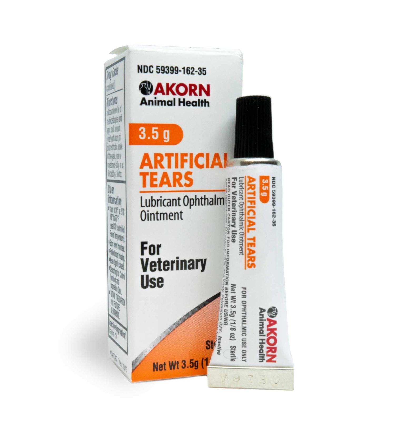 Veterinary-Approved Akorn Artificial Tears for Cats and Dogs | Soothes Dry & Irritated Eyes | 3.5g Tube - Buy Online on GoSupps.com