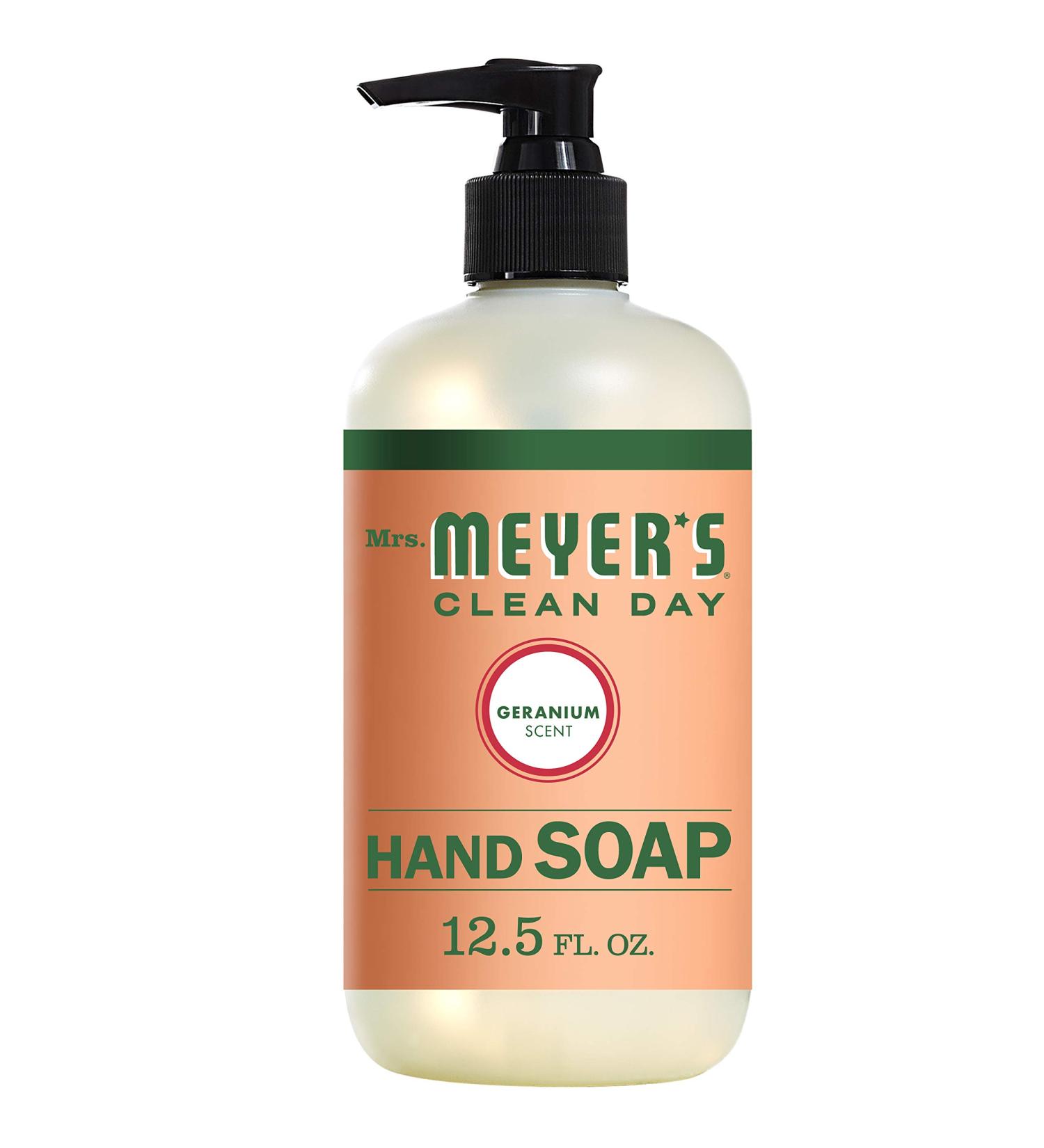 Mrs. Meyer's Clean Day Hand Soap - Geranium Scent Essential Oils Biodegradable 12.5 Fl. Oz - Eco-Friendly & International Shipping Available - Buy Online on GoSupps.com