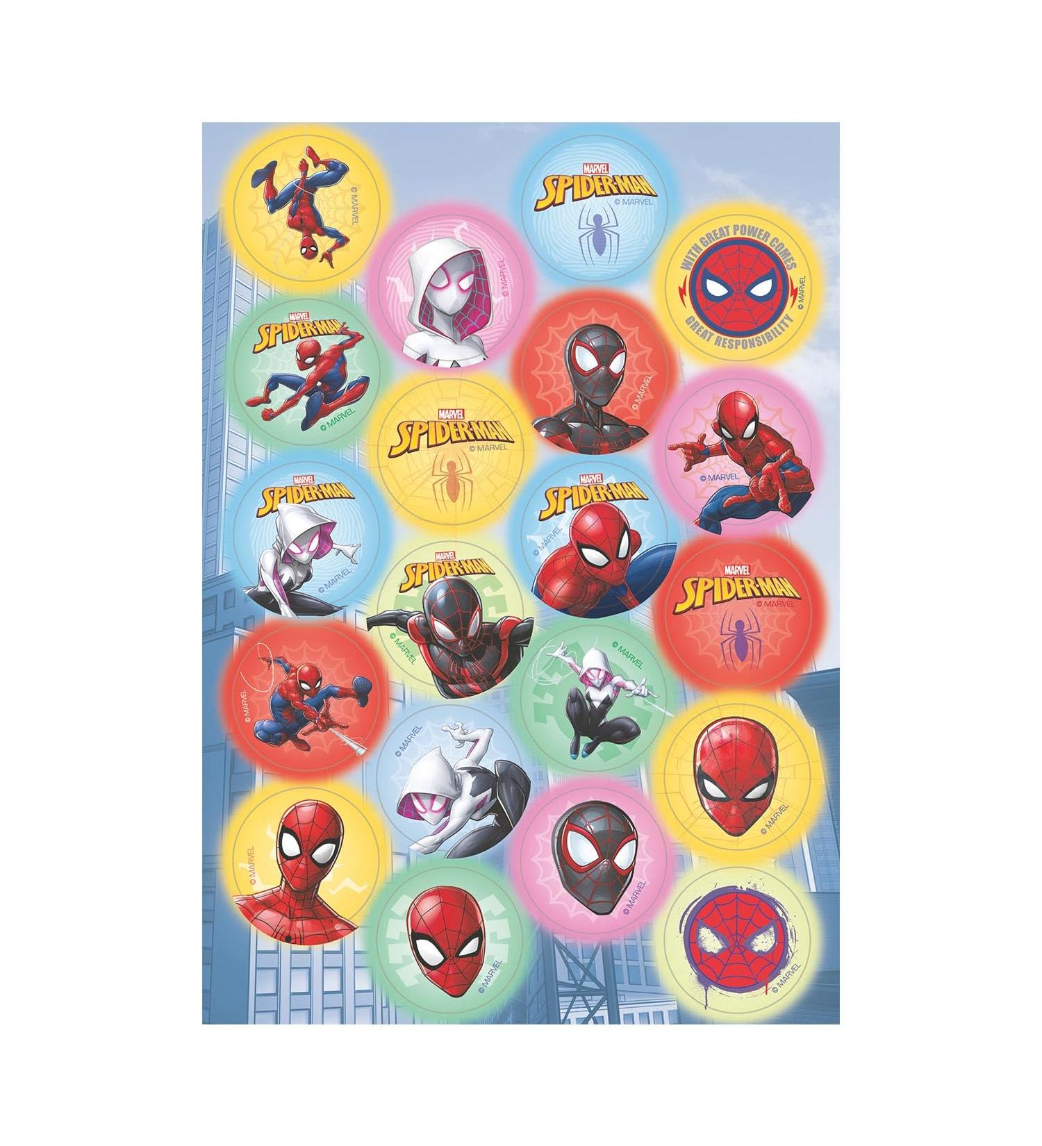 dekora Spiderman Mini Wafer Discs Edible Decorations for Cupcakes Cookies and Muffins Perfect Party Supplies 3 4 CM - Buy Online on GoSupps.com