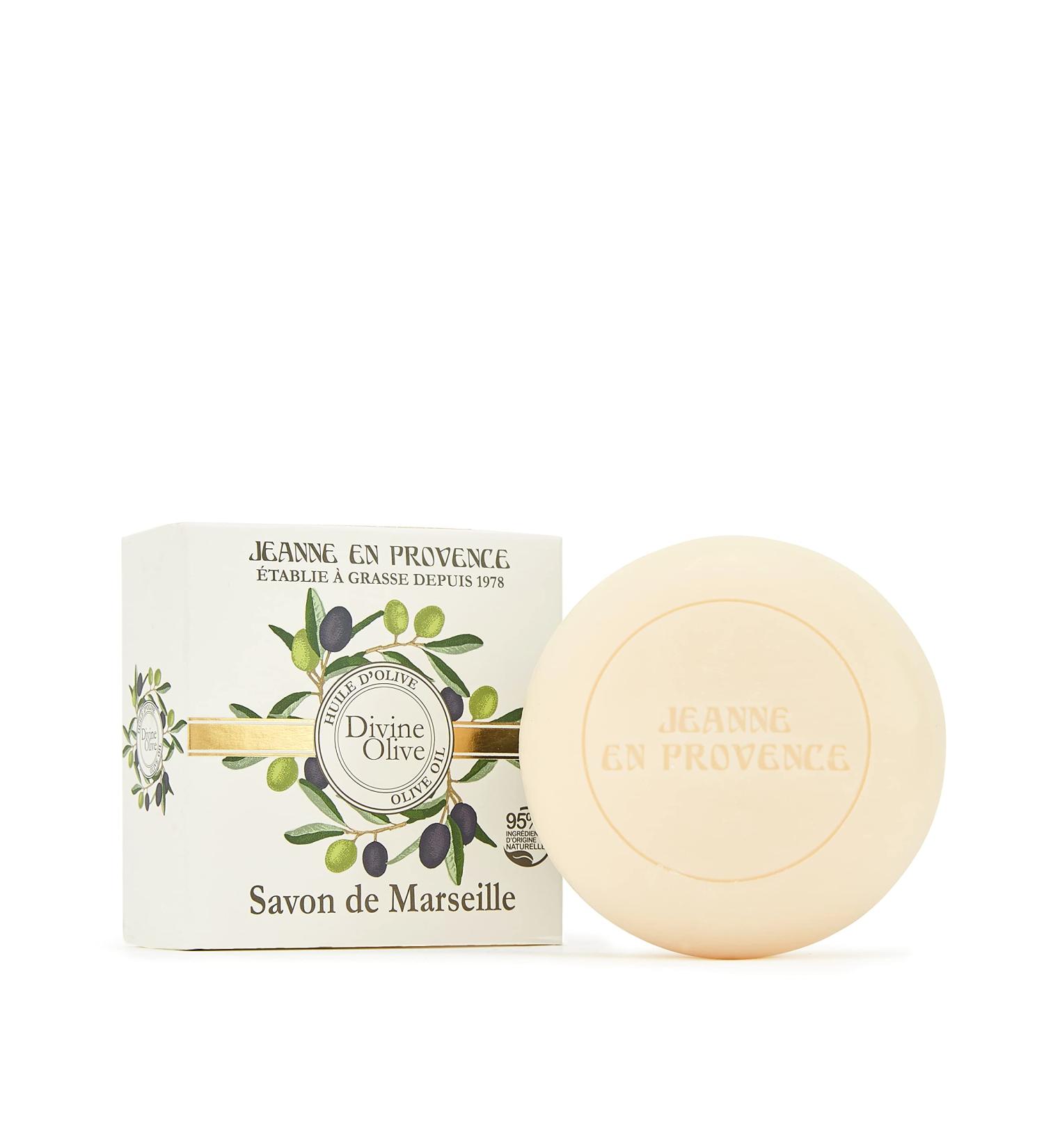  Jeanne En Provence JEANNE EN PROVENCE - Solid Body & Hand Soap - Divine Olive Scent - Cleanses softens & perfumes - 95% Naturally Derived Ingredients - Made in Grasse France - 100g - Buy Online on GoSupps.com