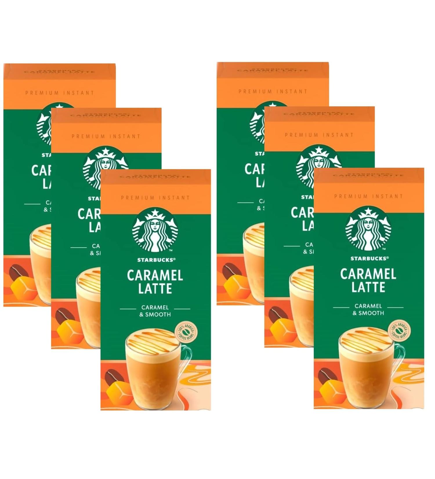 Starbucks Caramel Latte Premium Instant Coffee 5 Sachets (Pack of 6 Total 30 Sachets) Caramel Latte 23 g (Pack of 30)