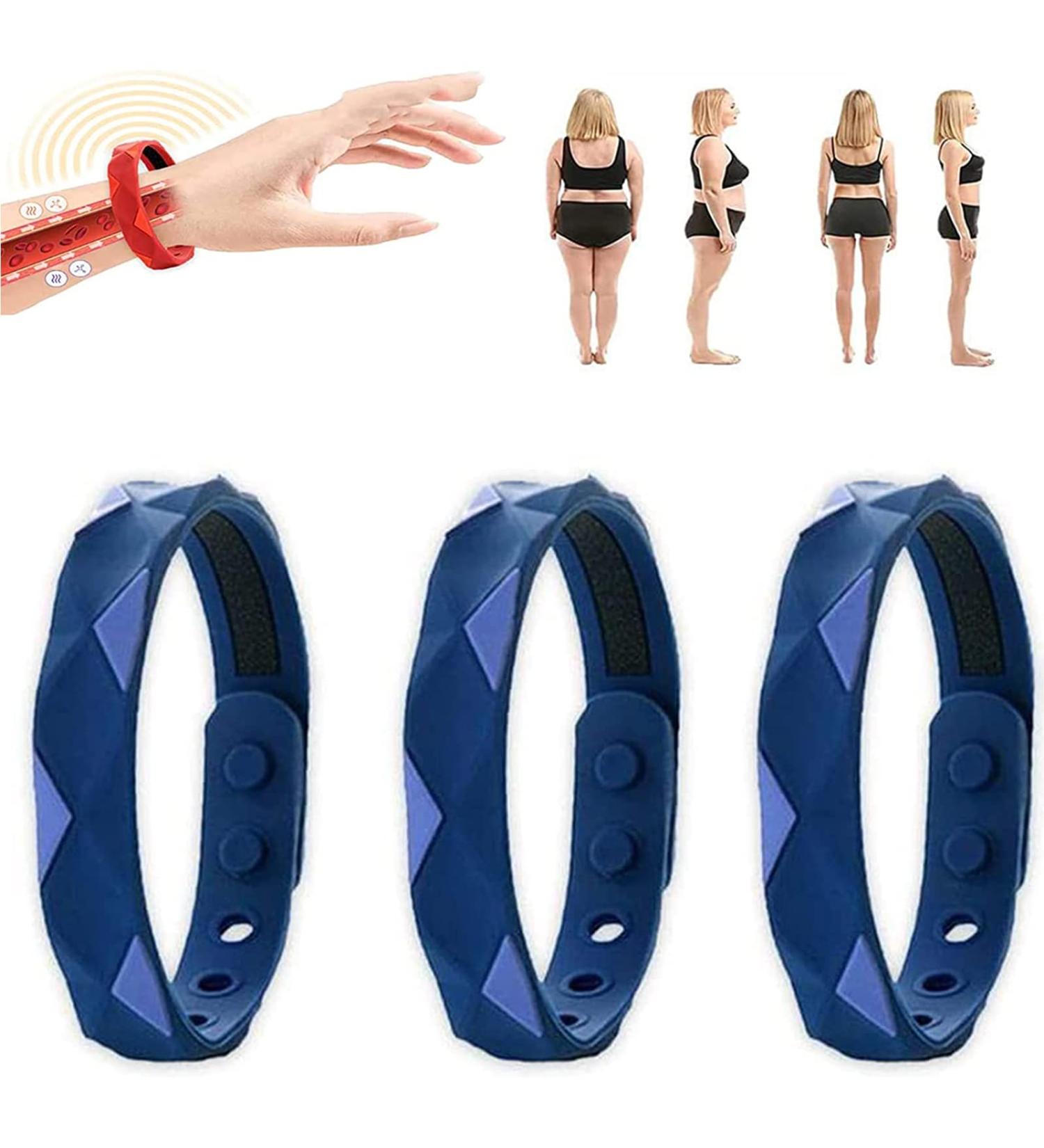 RedUp Far Infrared Negative Ions Wristband Infrared Negative Ions Wristband Lymph Drainage Magnetic Bracelet for Men Women Blue - Buy Online on GoSupps.com